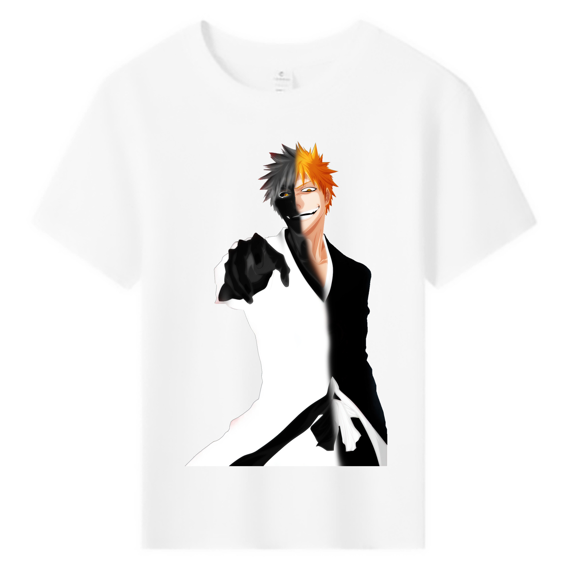 （画像用） ブリーチ 黒崎一護（くろさき いちご）BLEACH Kurosaki Ichigo 綿100％キッズTシャツ（フロントプリント）