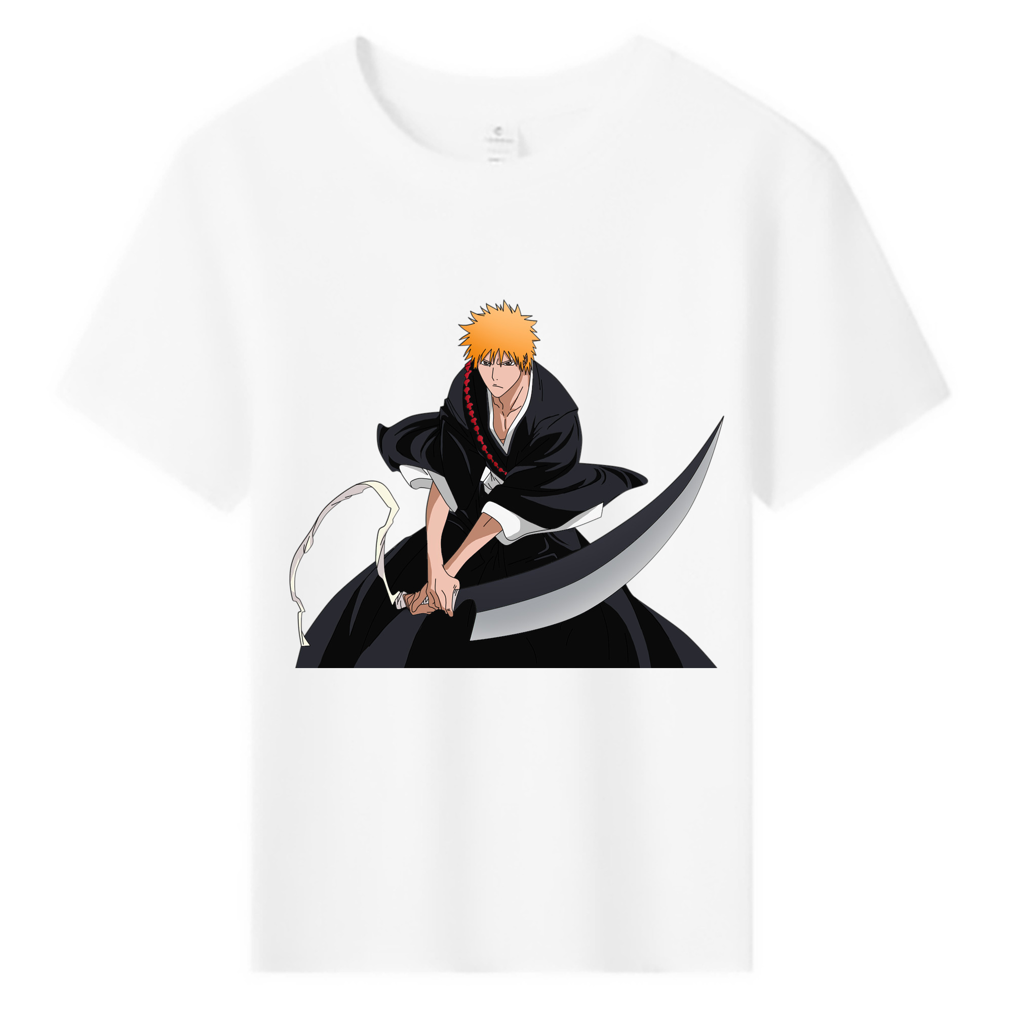 （画像用） ブリーチ 黒崎一護（くろさき いちご）BLEACH Kurosaki Ichigo 綿100％キッズTシャツ（フロントプリント）