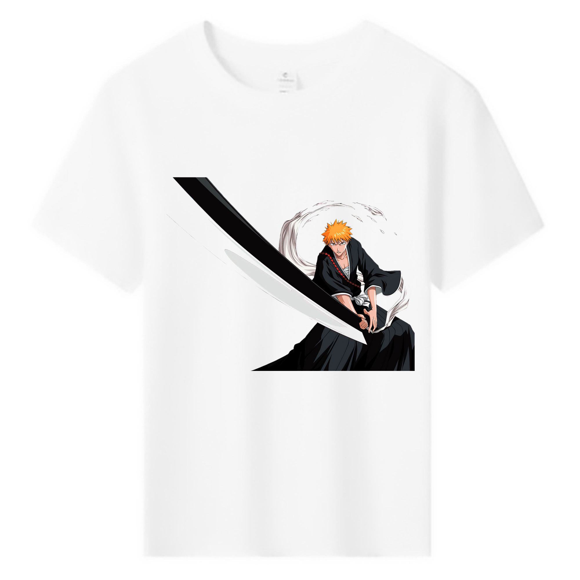 （画像用） ブリーチ 黒崎一護（くろさき いちご）BLEACH Kurosaki Ichigo 綿100％キッズTシャツ（フロントプリント）