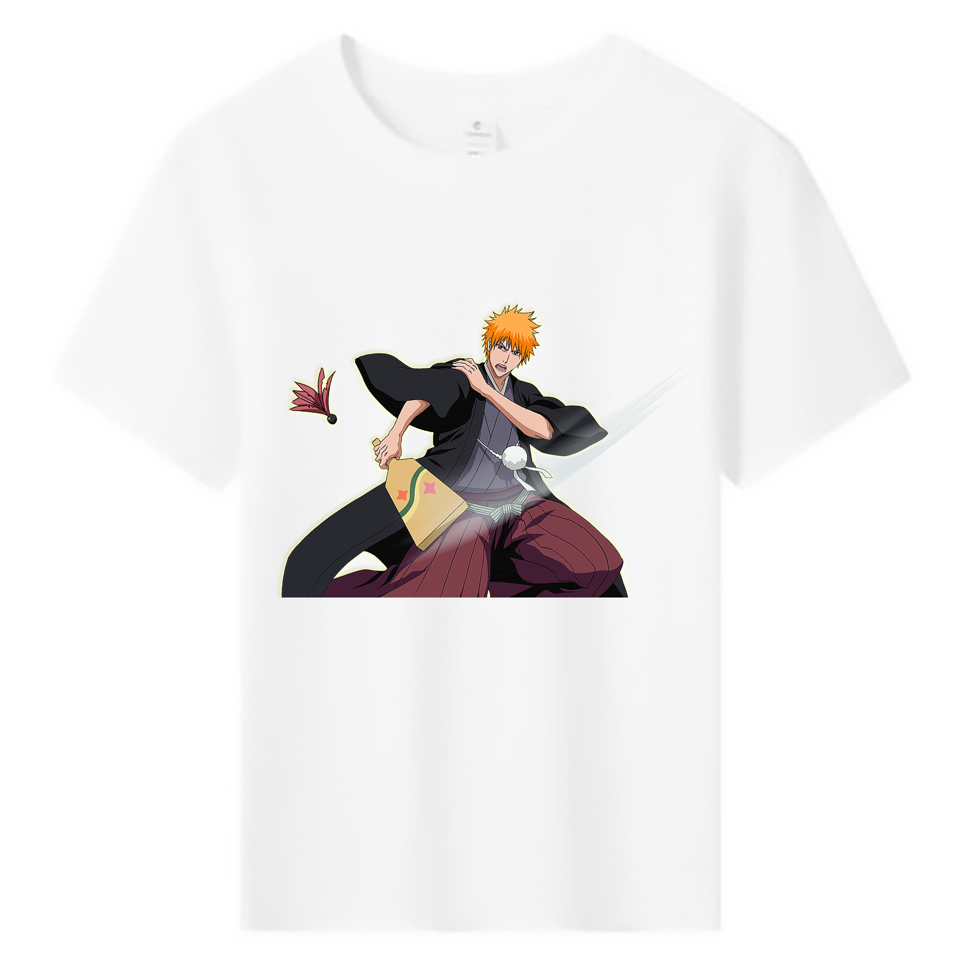 （画像用） ブリーチ 黒崎一護（くろさき いちご）BLEACH Kurosaki Ichigo 綿100％キッズTシャツ（フロントプリント）