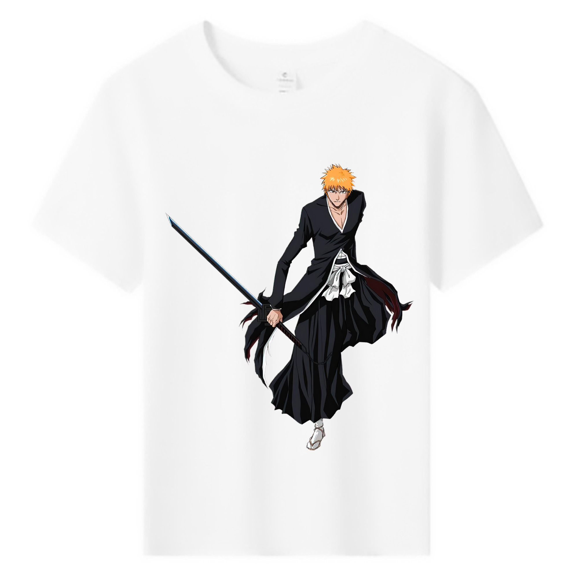 （画像用） ブリーチ 黒崎一護（くろさき いちご）BLEACH Kurosaki Ichigo 綿100％キッズTシャツ（フロントプリント）