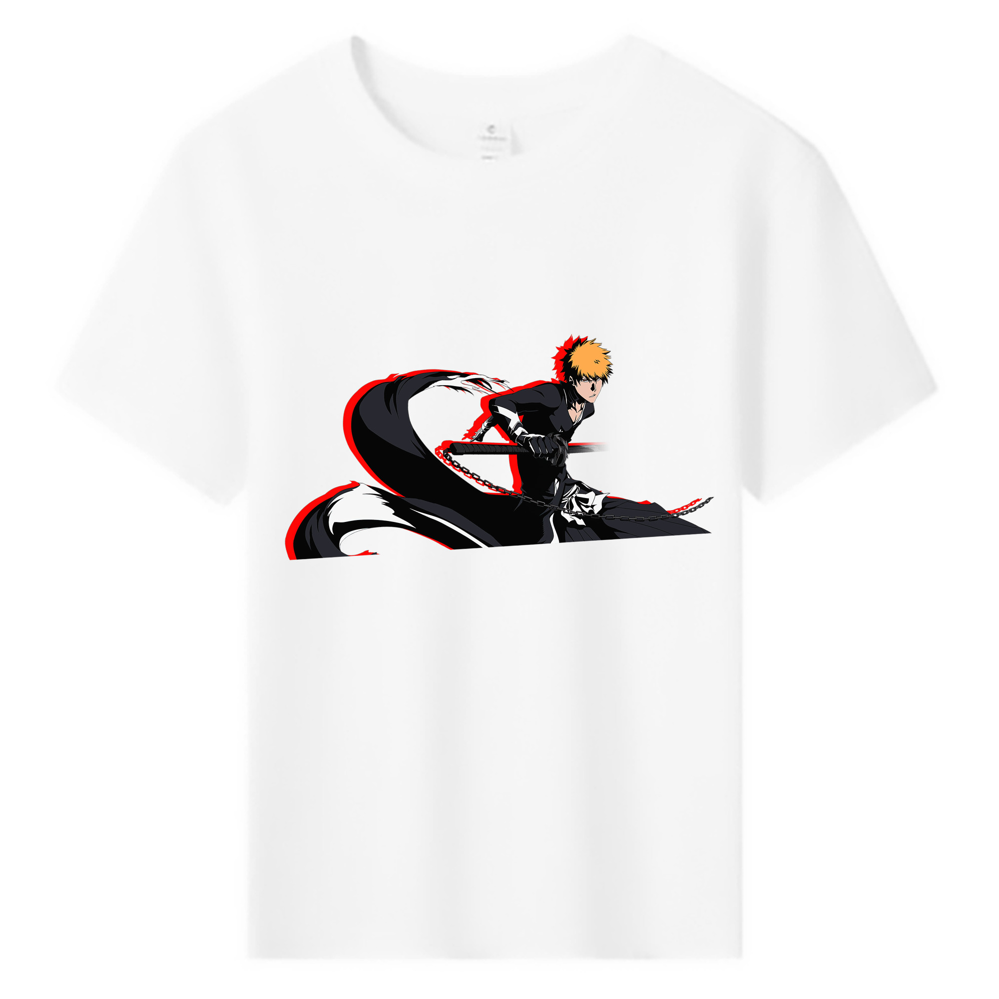 （画像用） ブリーチ 黒崎一護（くろさき いちご）BLEACH Kurosaki Ichigo 綿100％キッズTシャツ（フロントプリント）