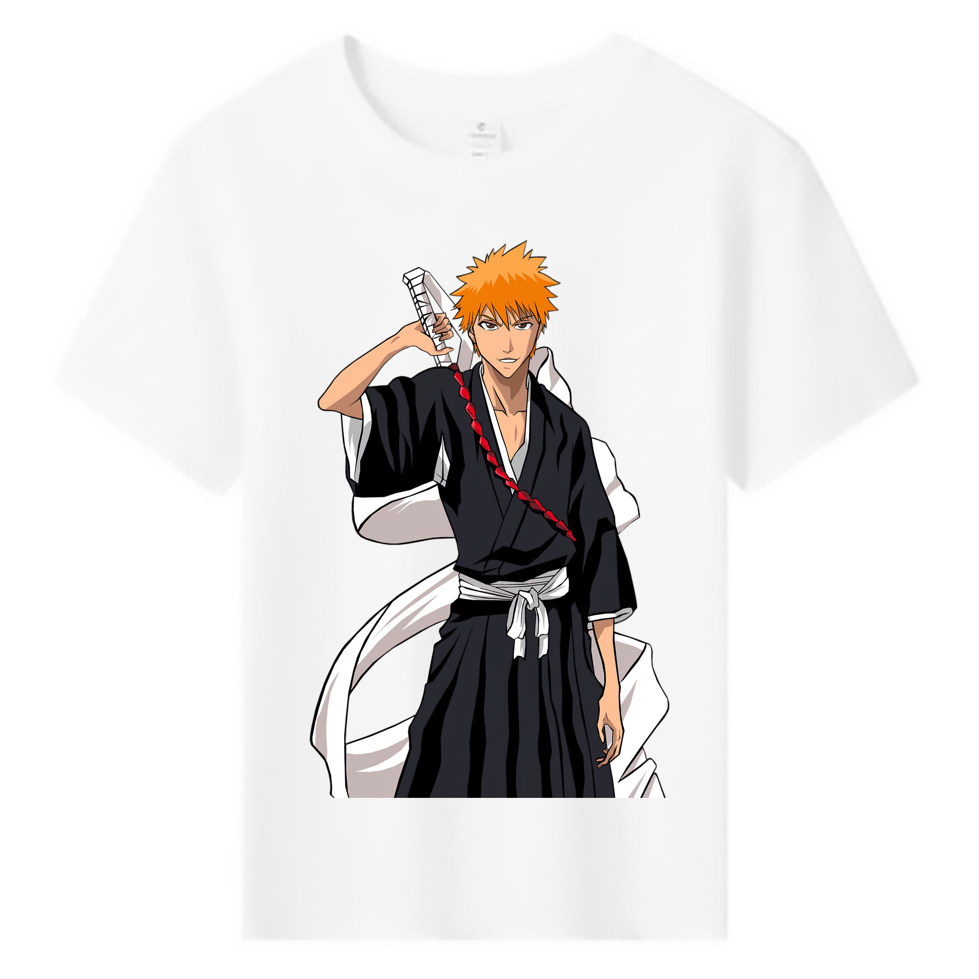（画像用） ブリーチ 黒崎一護（くろさき いちご）BLEACH Kurosaki Ichigo 綿100％キッズTシャツ（フロントプリント）