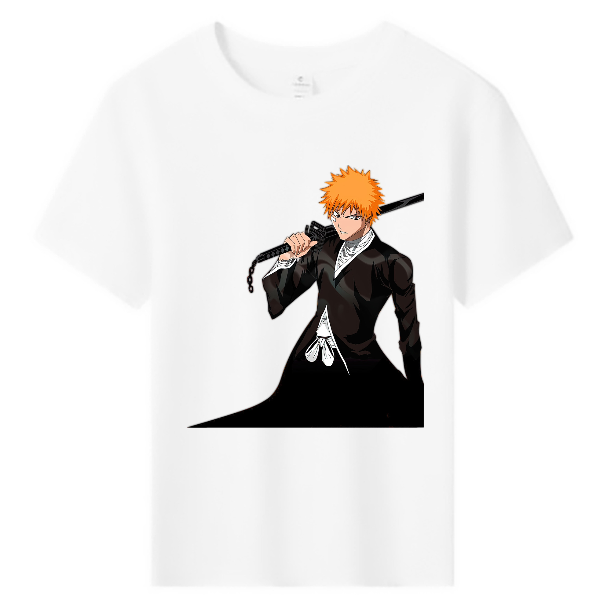 （画像用） ブリーチ 黒崎一護（くろさき いちご）BLEACH Kurosaki Ichigo 綿100％キッズTシャツ（フロントプリント）