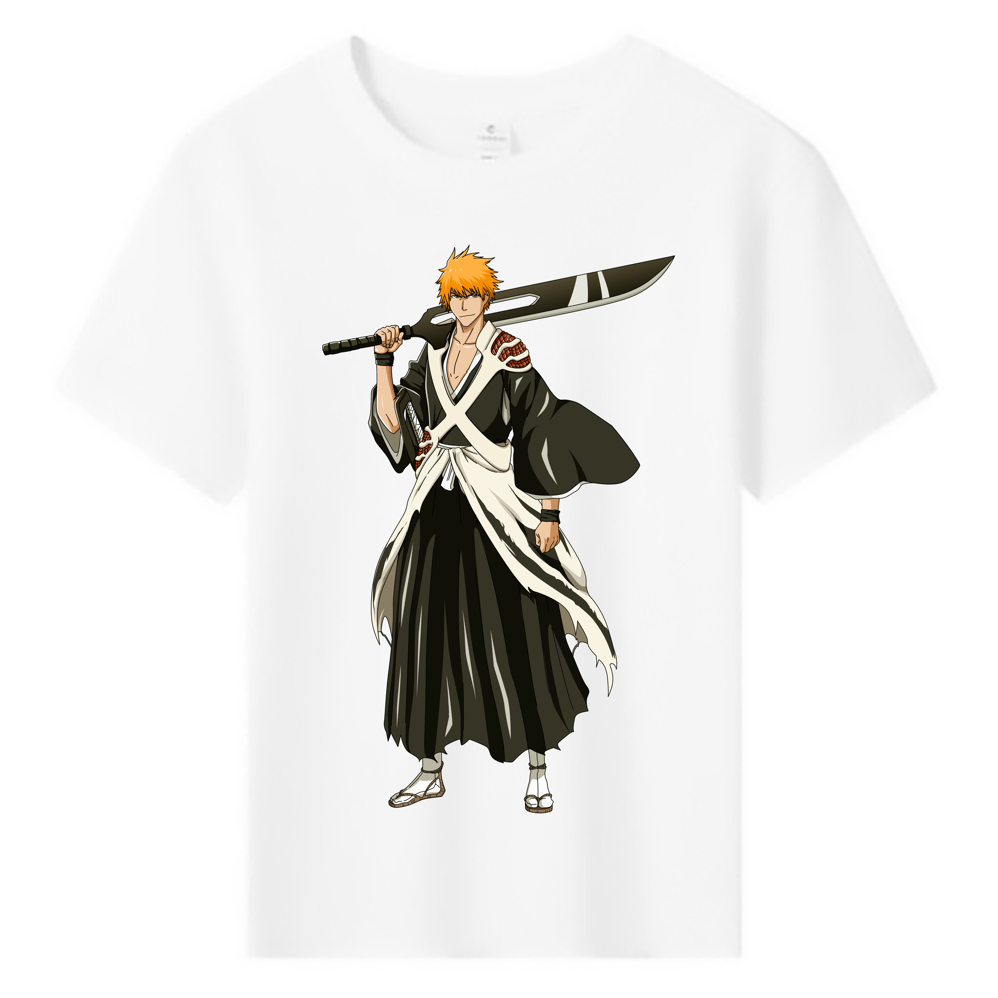 （画像用） ブリーチ 黒崎一護（くろさき いちご）BLEACH Kurosaki Ichigo 綿100％キッズTシャツ（フロントプリント）