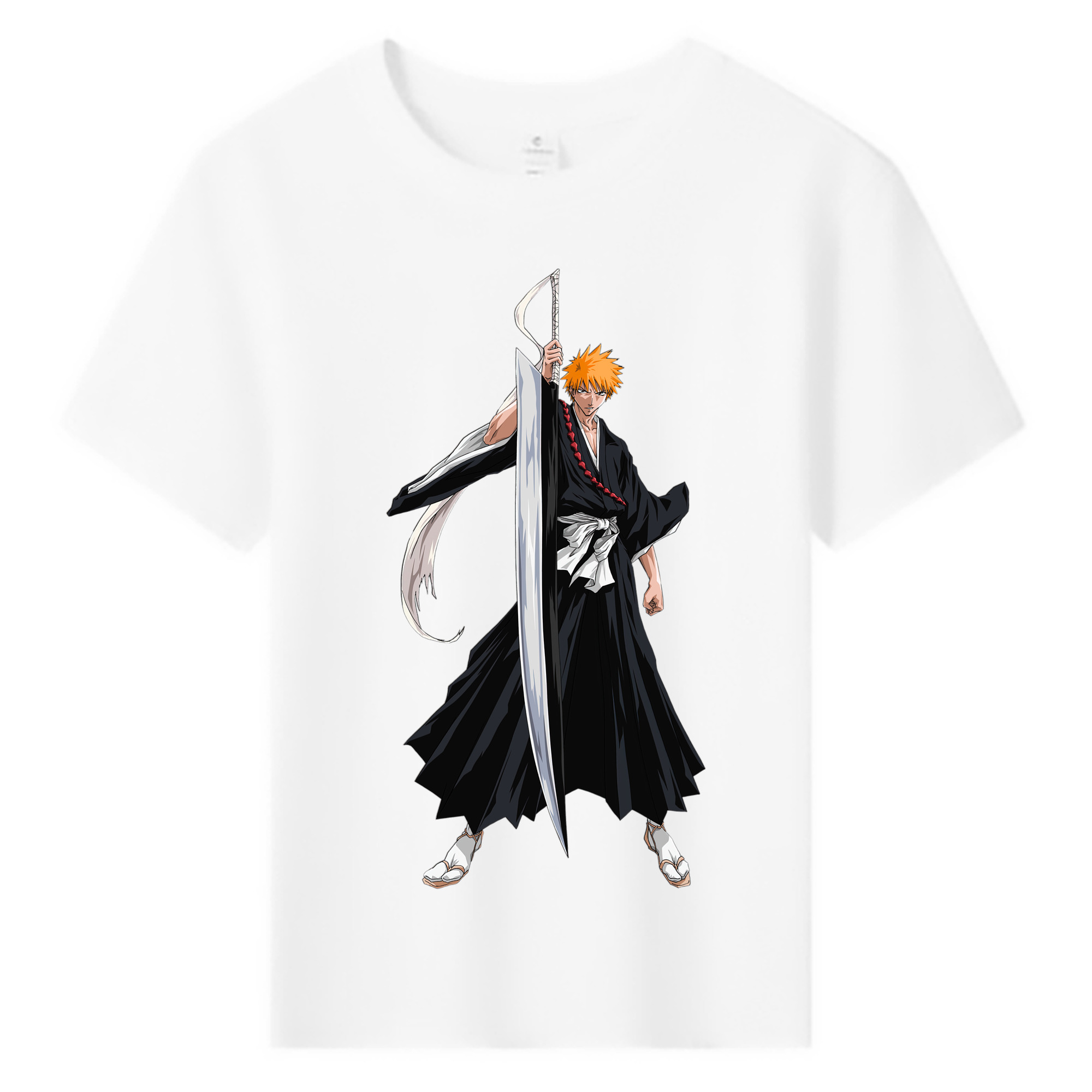 （画像用） ブリーチ 黒崎一護（くろさき いちご）BLEACH Kurosaki Ichigo 綿100％キッズTシャツ（フロントプリント）