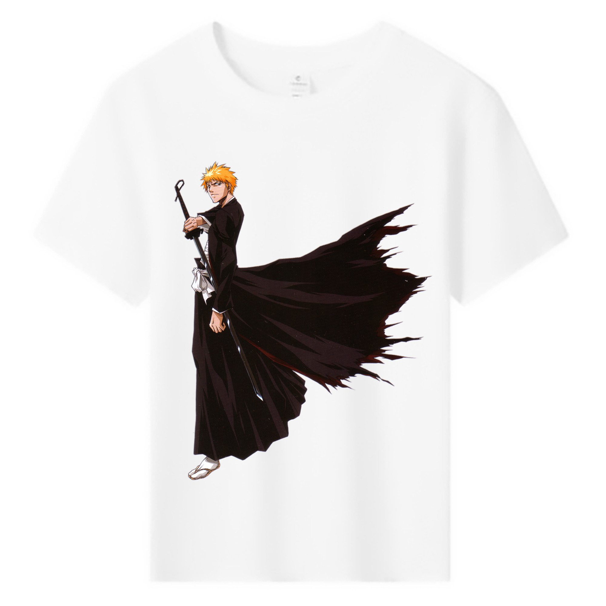 （画像用） ブリーチ 黒崎一護（くろさき いちご）BLEACH Kurosaki Ichigo 綿100％キッズTシャツ（フロントプリント）