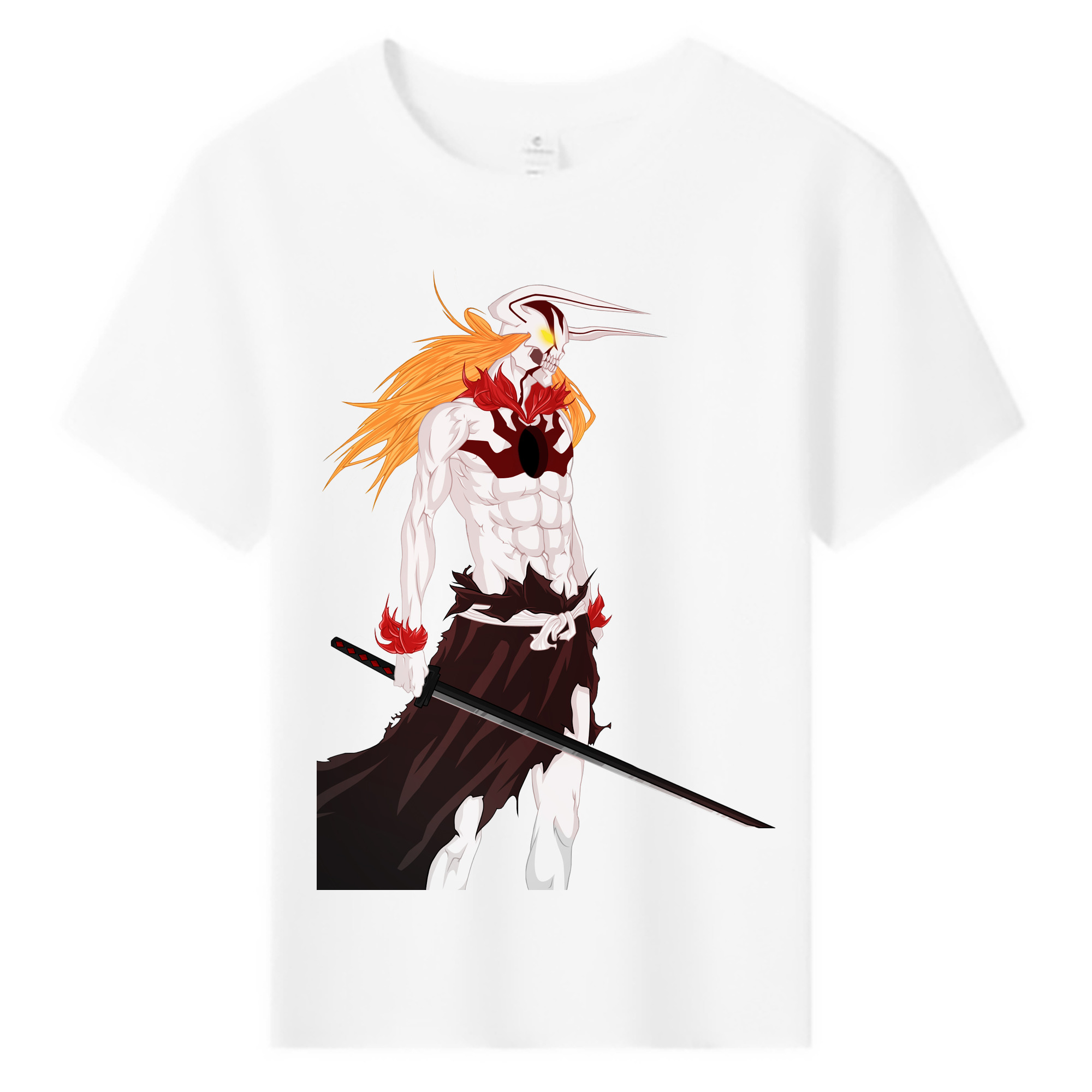 （画像用） ブリーチ 黒崎一護（くろさき いちご）BLEACH Kurosaki Ichigo 綿100％キッズTシャツ（フロントプリント）