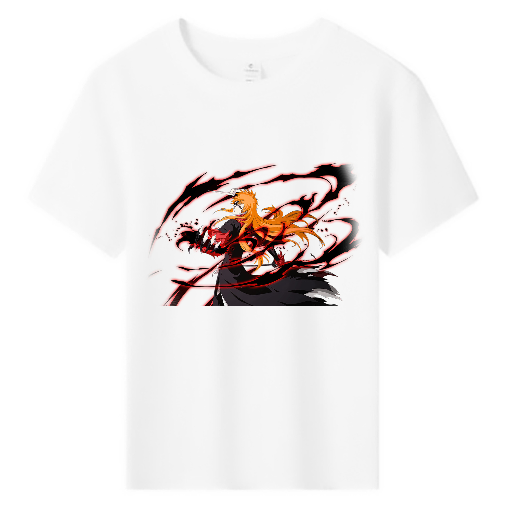 （画像用） ブリーチ 黒崎一護（くろさき いちご）BLEACH Kurosaki Ichigo 綿100％キッズTシャツ（フロントプリント）