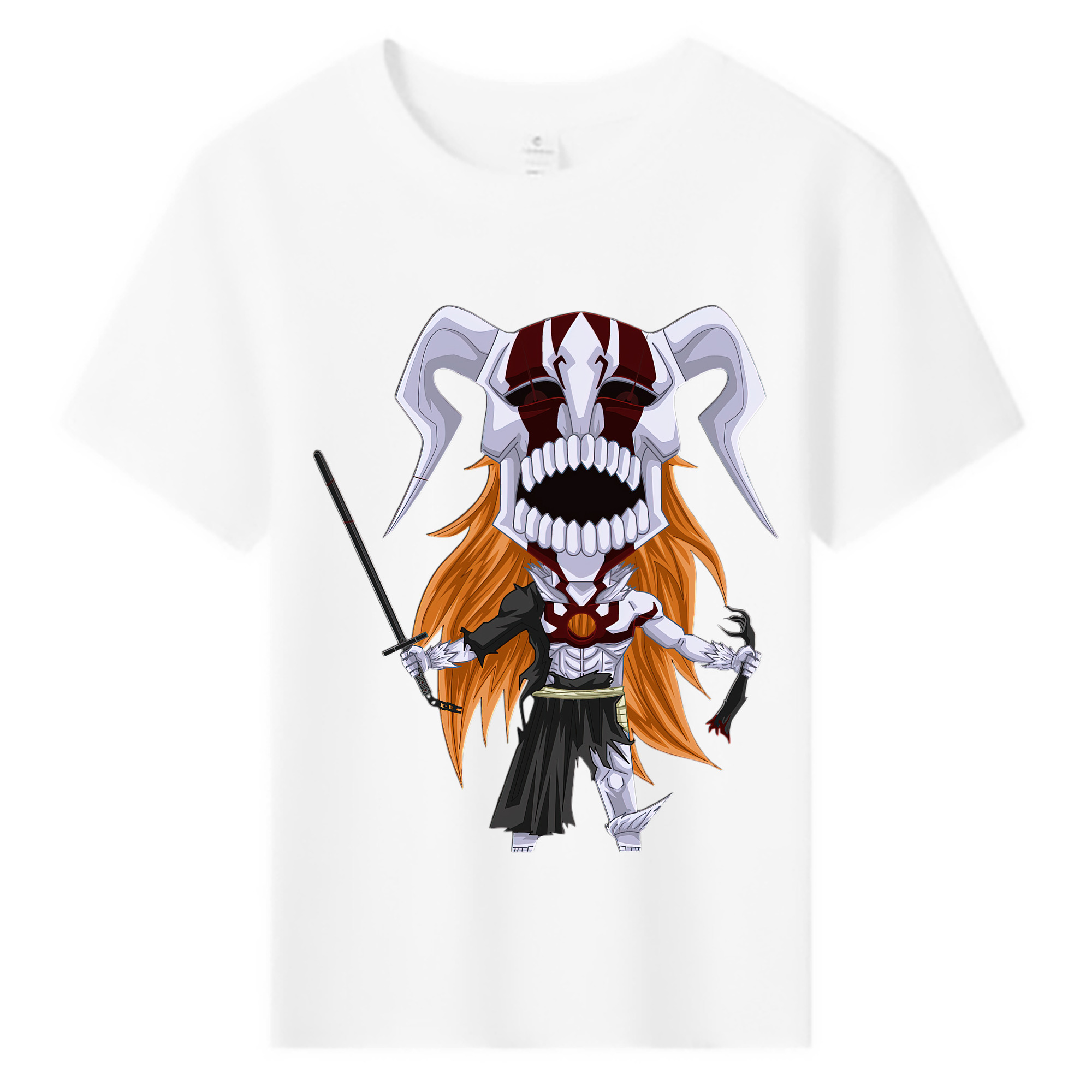 （画像用） ブリーチ 黒崎一護（くろさき いちご）BLEACH Kurosaki Ichigo 綿100％キッズTシャツ（フロントプリント）