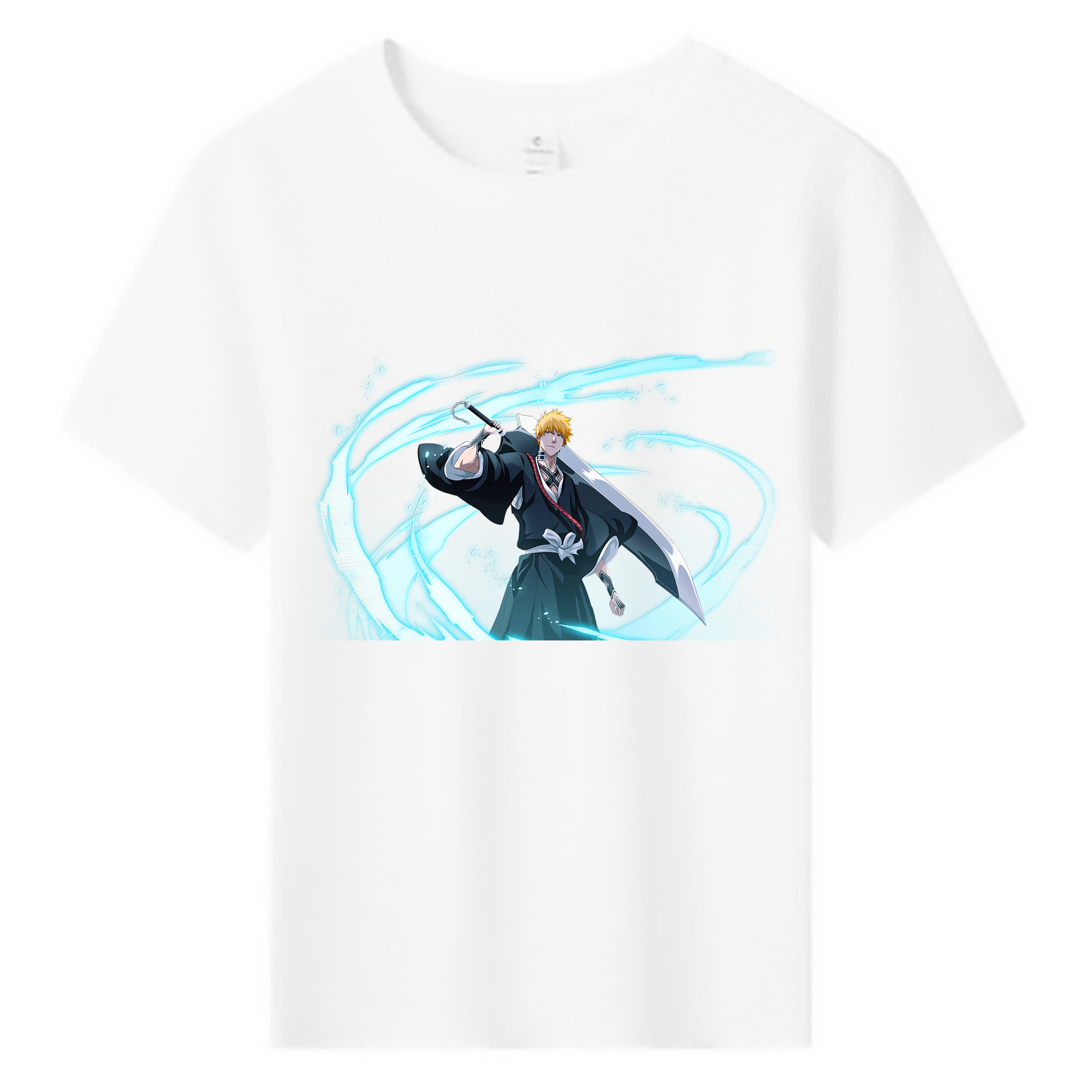 （画像用） ブリーチ 黒崎一護（くろさき いちご）BLEACH Kurosaki Ichigo 綿100％キッズTシャツ（フロントプリント）