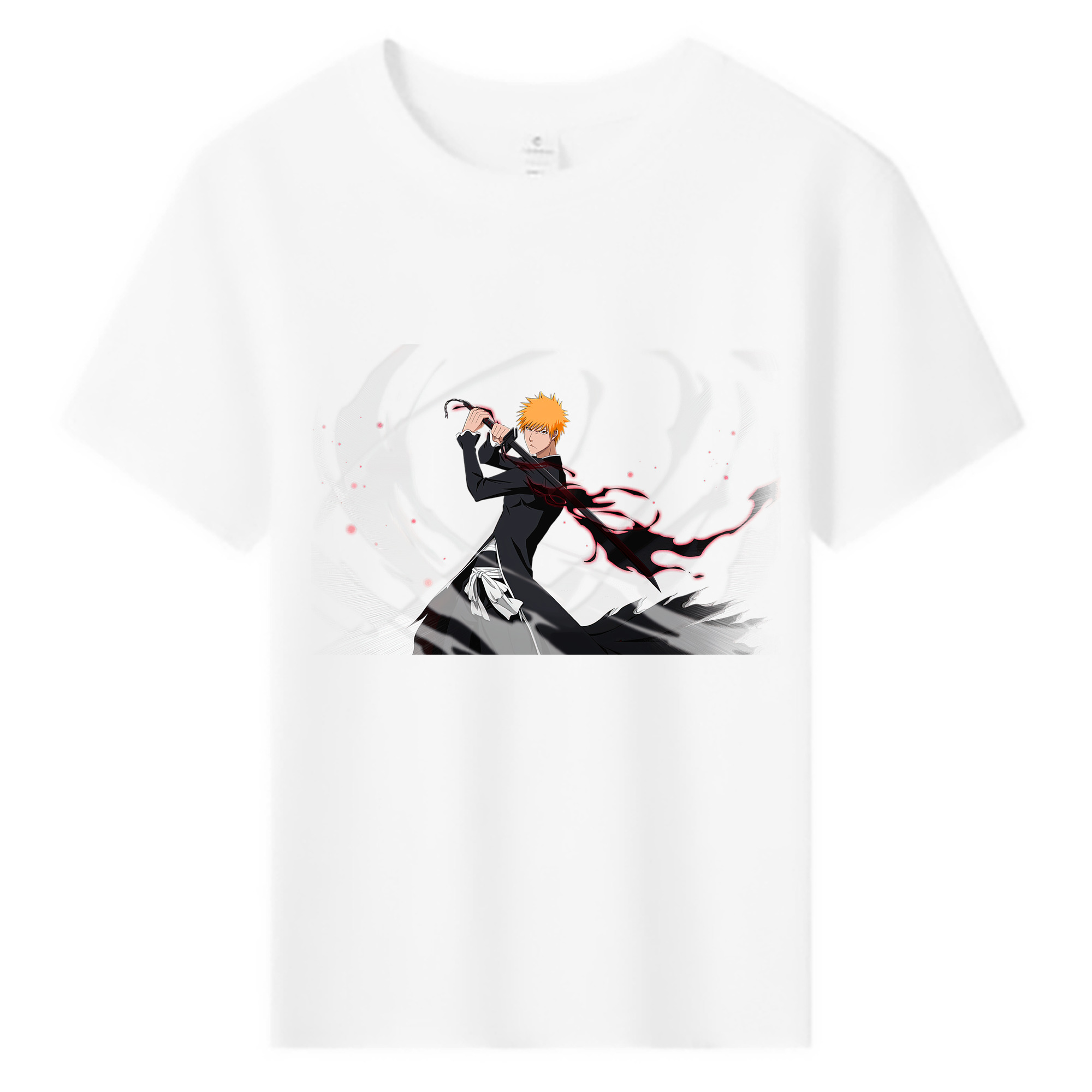 （画像用） ブリーチ 黒崎一護（くろさき いちご）BLEACH Kurosaki Ichigo 綿100％キッズTシャツ（フロントプリント）