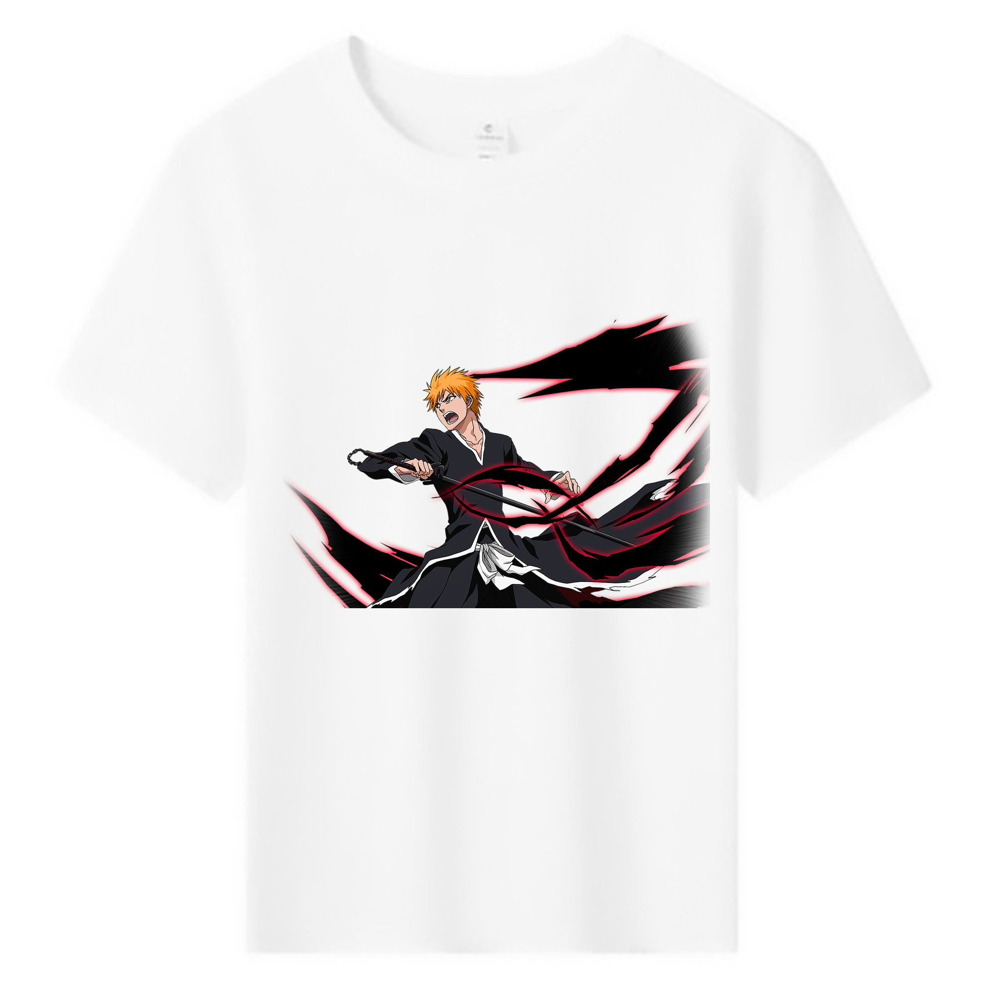 （画像用） ブリーチ 黒崎一護（くろさき いちご）BLEACH Kurosaki Ichigo 綿100％キッズTシャツ（フロントプリント）