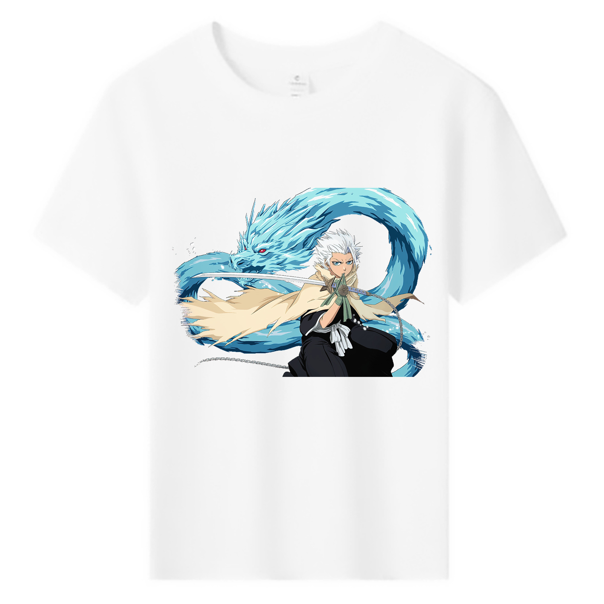 （画像用） ブリーチ 日番谷冬獅郎（ひつがや とうしろう） BLEACH Hitsugaya Toushirou 綿100％キッズTシャツ（フロントプリント）