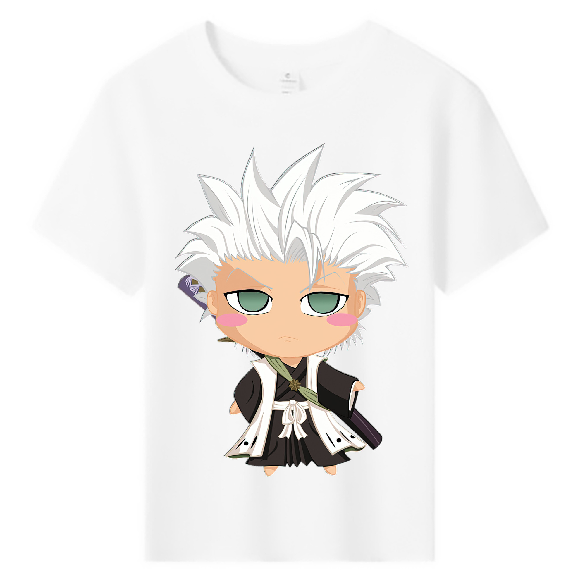 （画像用） ブリーチ 日番谷冬獅郎（ひつがや とうしろう） BLEACH Hitsugaya Toushirou 綿100％キッズTシャツ（フロントプリント）