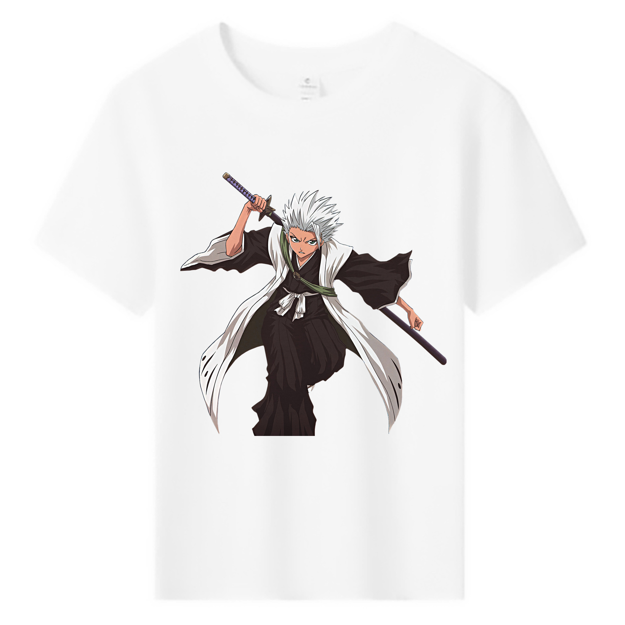 （画像用） ブリーチ 日番谷冬獅郎（ひつがや とうしろう） BLEACH Hitsugaya Toushirou 綿100％キッズTシャツ（フロントプリント）