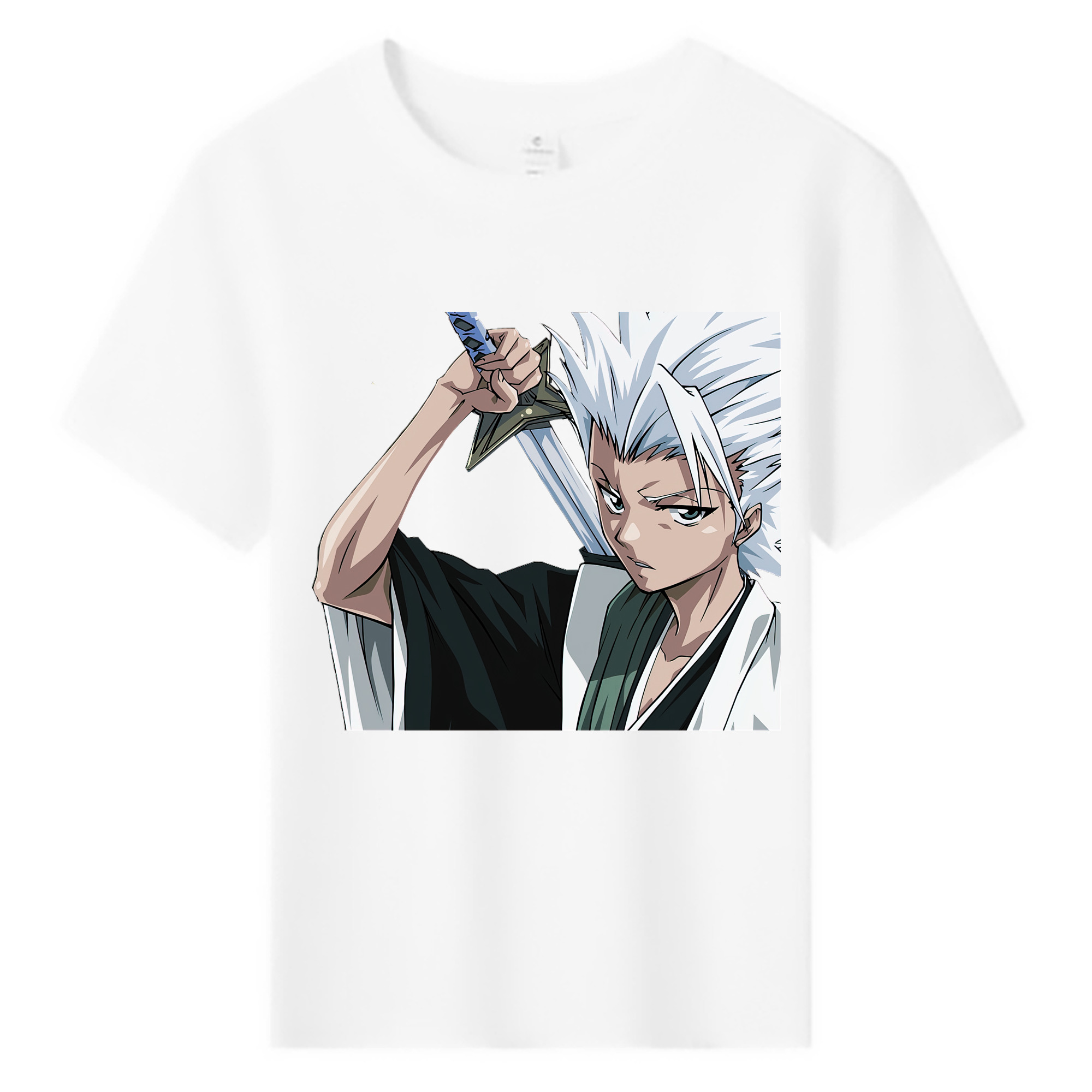（画像用） ブリーチ 日番谷冬獅郎（ひつがや とうしろう） BLEACH Hitsugaya Toushirou 綿100％キッズTシャツ（フロントプリント）