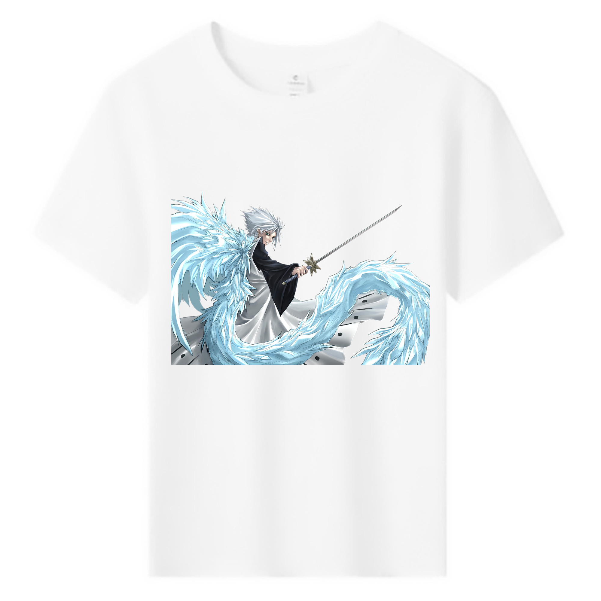 （画像用） ブリーチ 日番谷冬獅郎（ひつがや とうしろう） BLEACH Hitsugaya Toushirou 綿100％キッズTシャツ（フロントプリント）