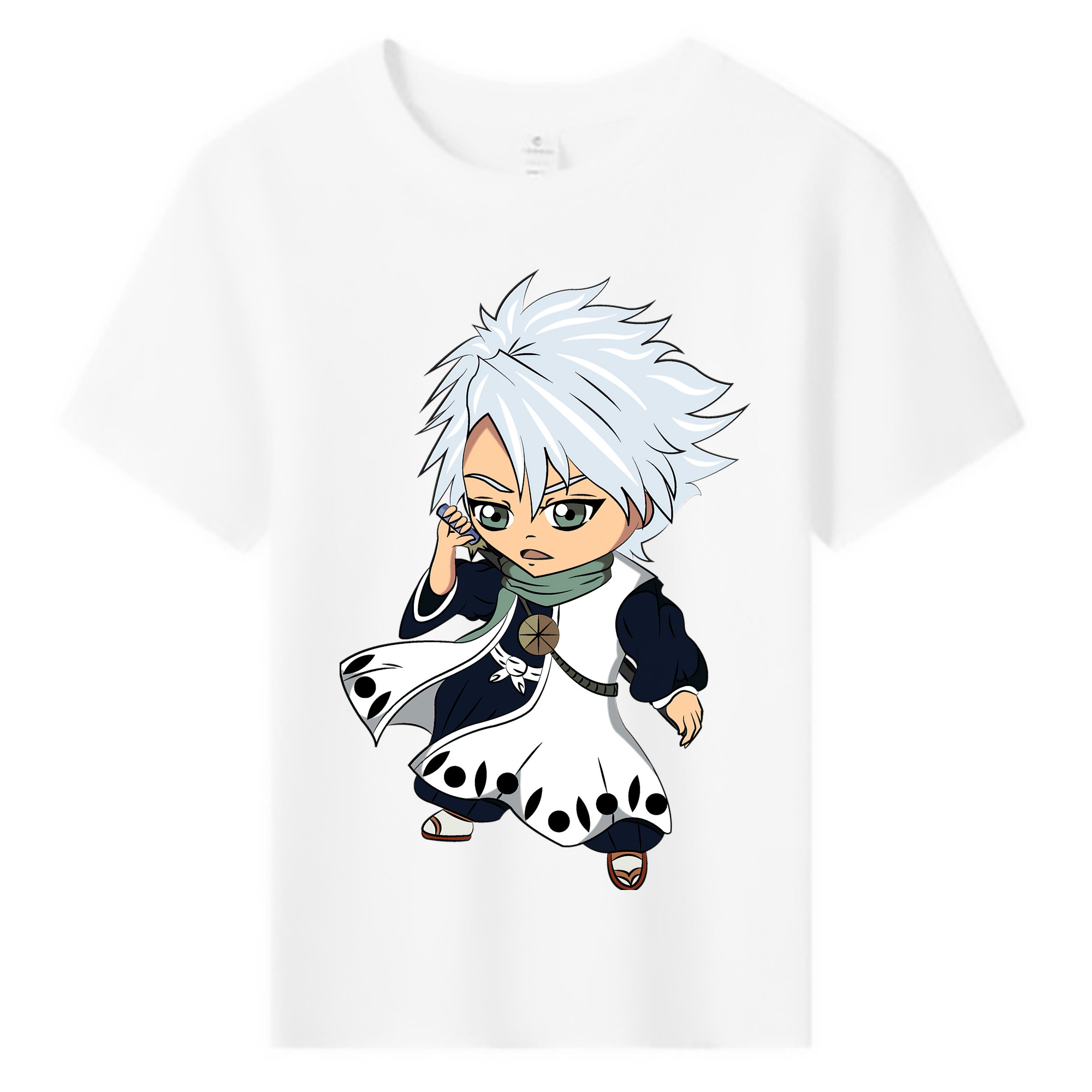 （画像用） ブリーチ 日番谷冬獅郎（ひつがや とうしろう） BLEACH Hitsugaya Toushirou 綿100％キッズTシャツ（フロントプリント）