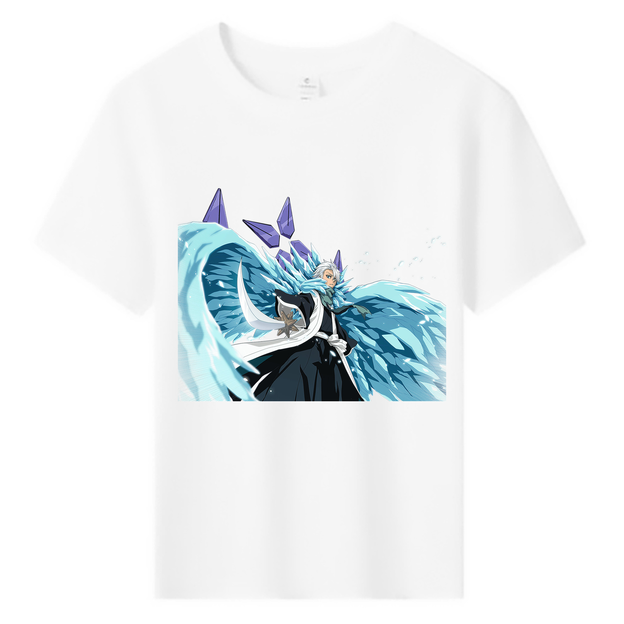（画像用） ブリーチ 日番谷冬獅郎（ひつがや とうしろう） BLEACH Hitsugaya Toushirou 綿100％キッズTシャツ（フロントプリント）