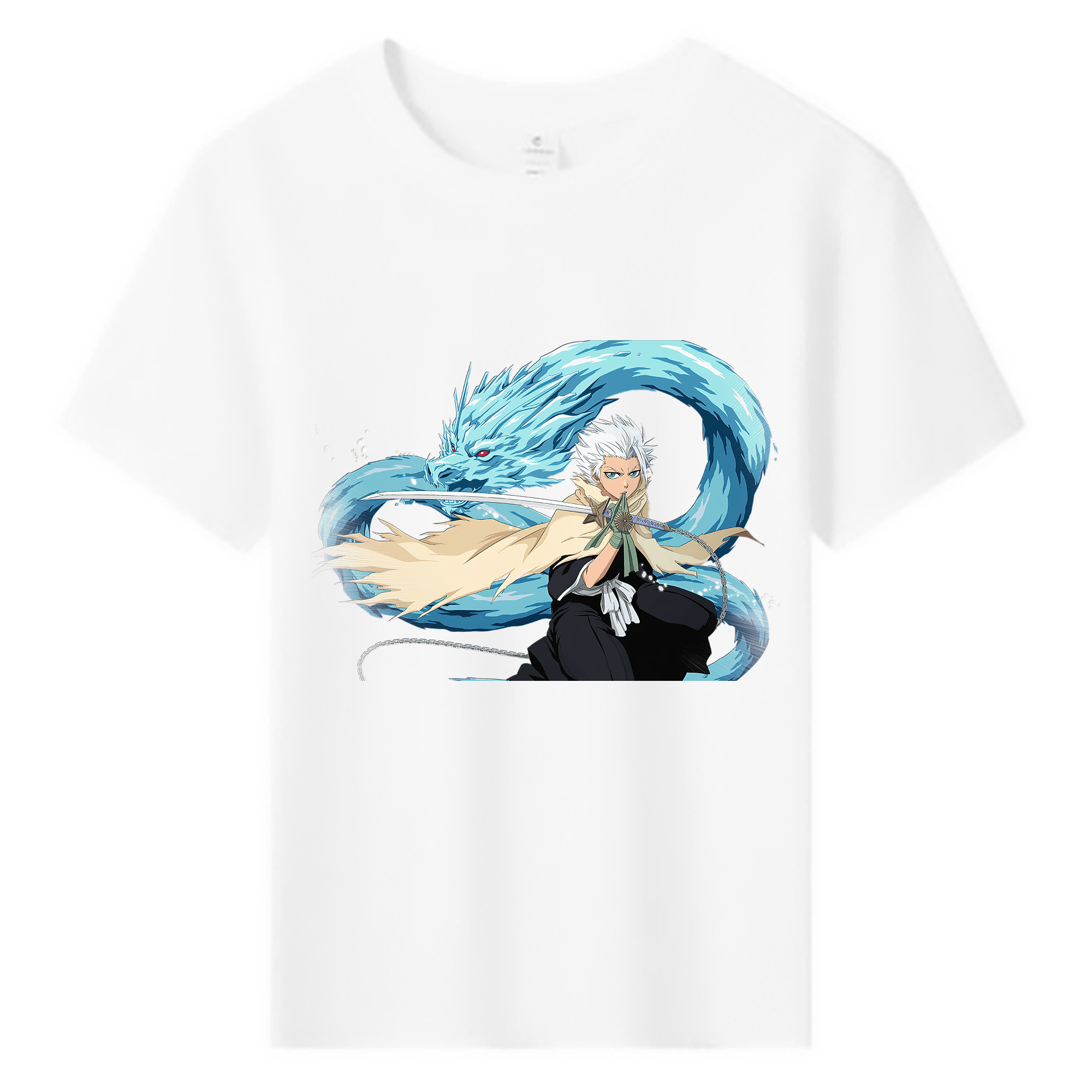 （画像用） ブリーチ 日番谷冬獅郎（ひつがや とうしろう） BLEACH Hitsugaya Toushirou 綿100％キッズTシャツ（フロントプリント）