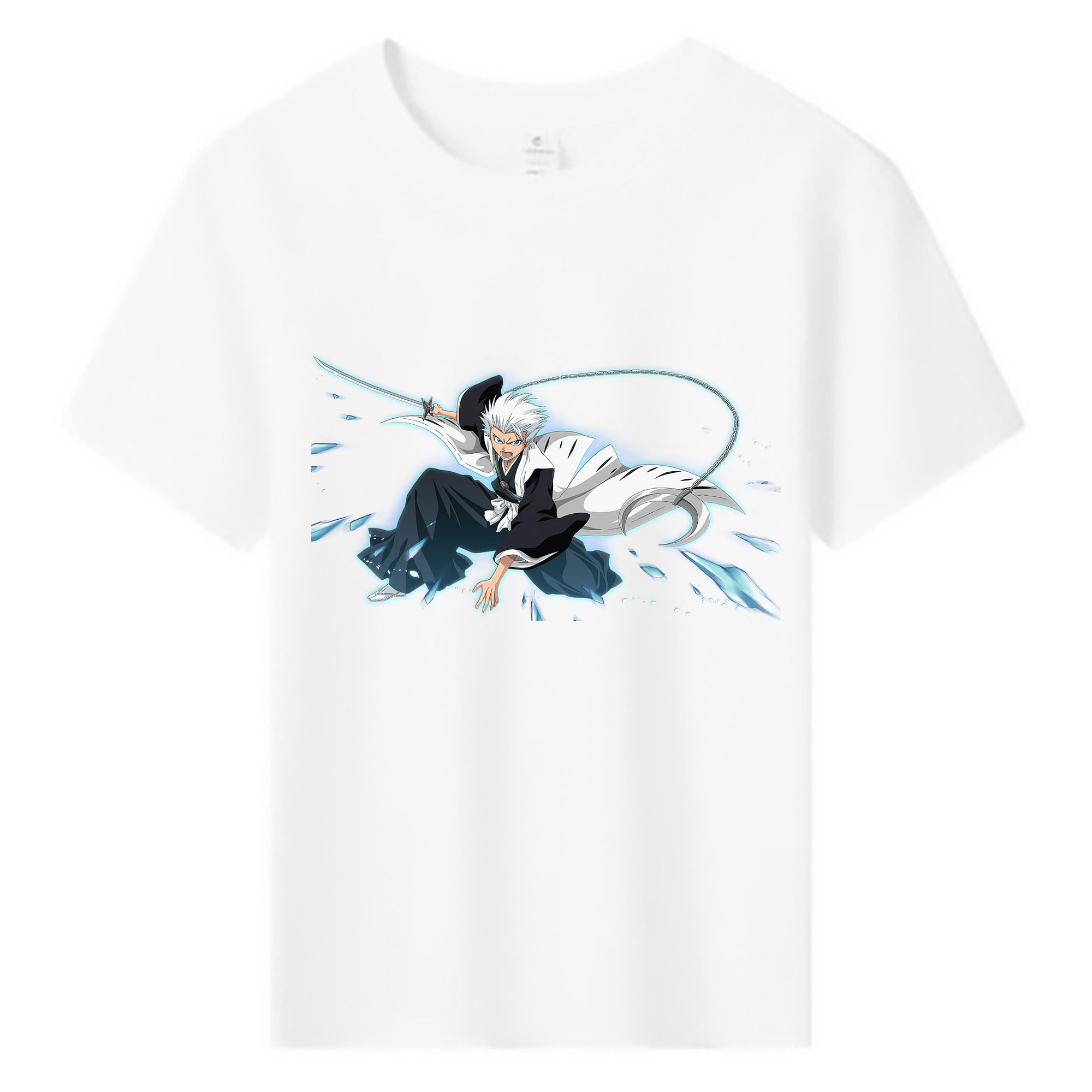 （画像用） ブリーチ 日番谷冬獅郎（ひつがや とうしろう） BLEACH Hitsugaya Toushirou 綿100％キッズTシャツ（フロントプリント）