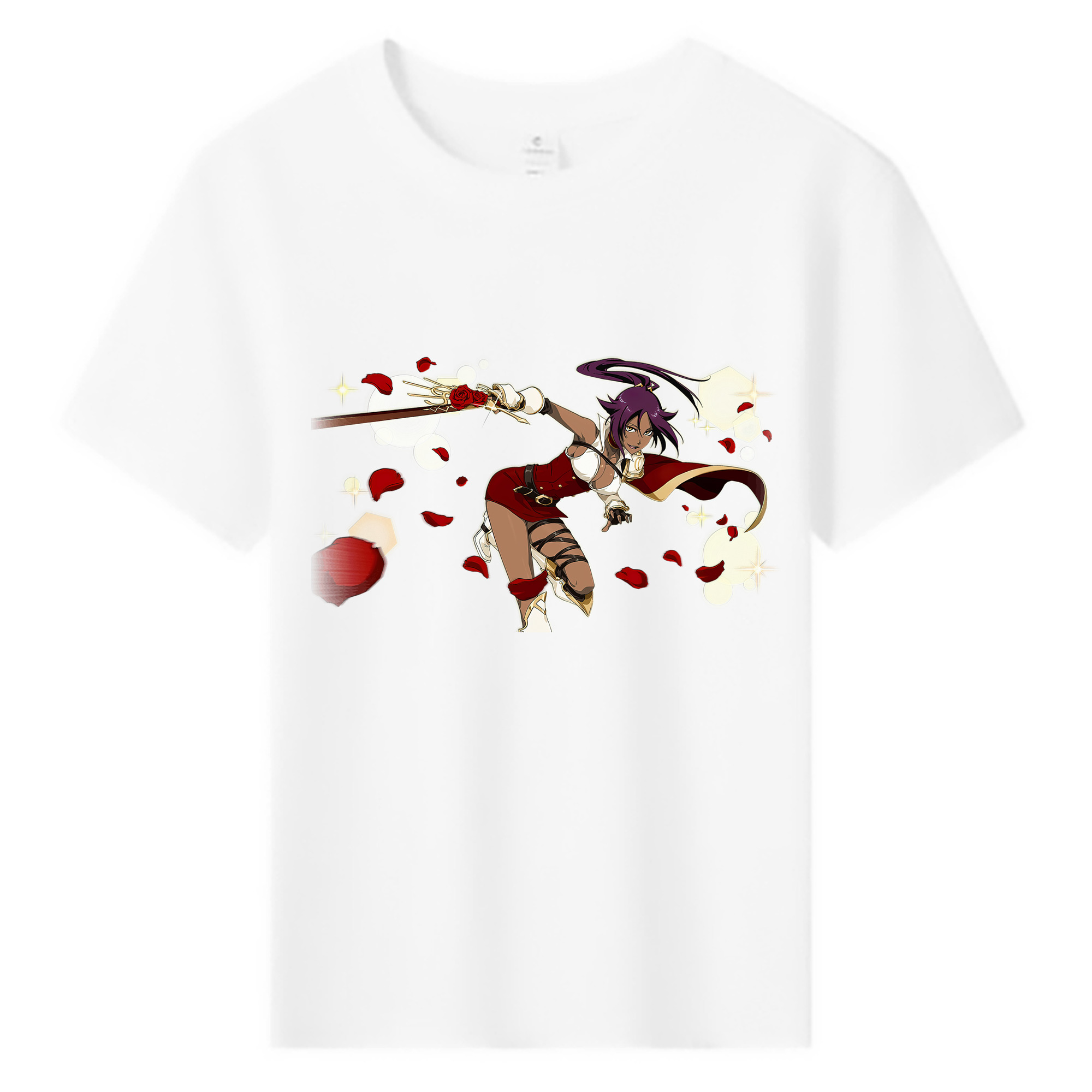 （画像用） ブリーチ 四楓院 夜一（しほういん よるいち） BLEACH Shihouin Yoruichi 綿100％キッズTシャツ（フロントプリント）