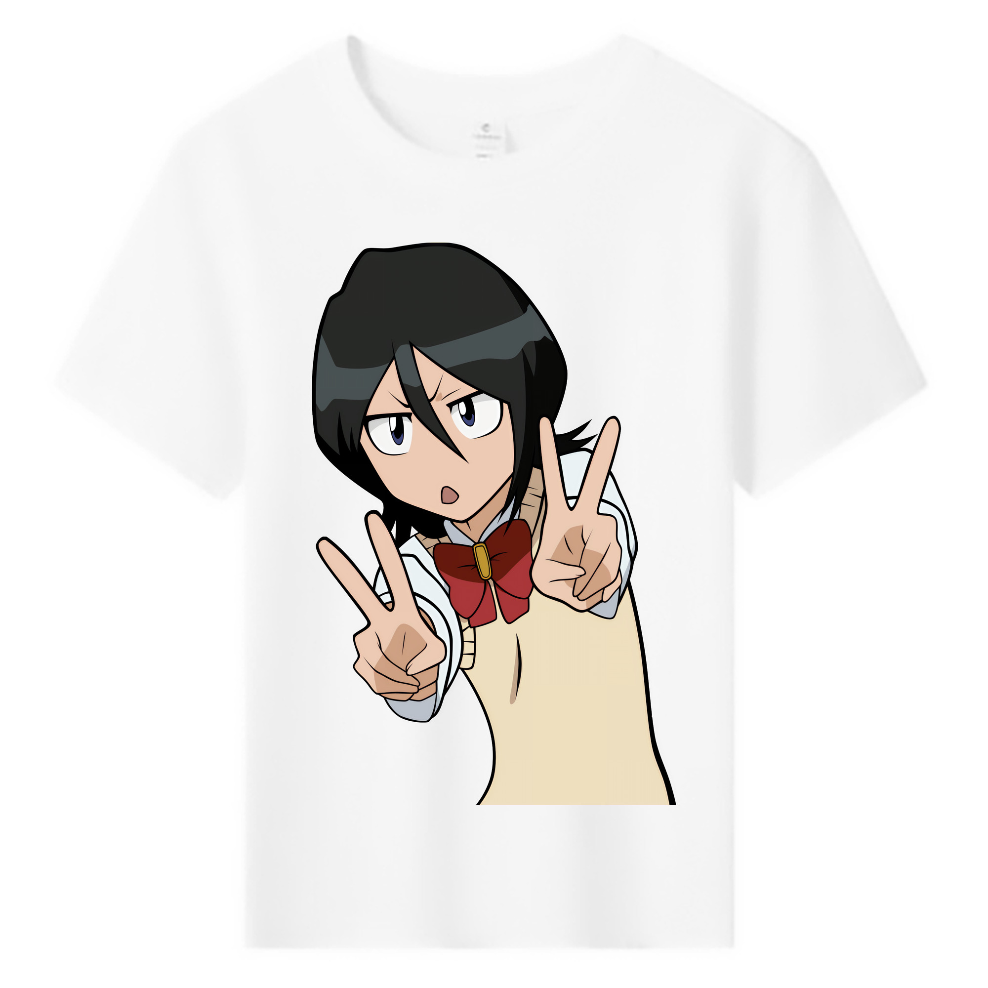 （画像用） ブリーチ 朽木ルキア BLEACH Kuchiki Rukia 綿100％キッズTシャツ（フロントプリント）