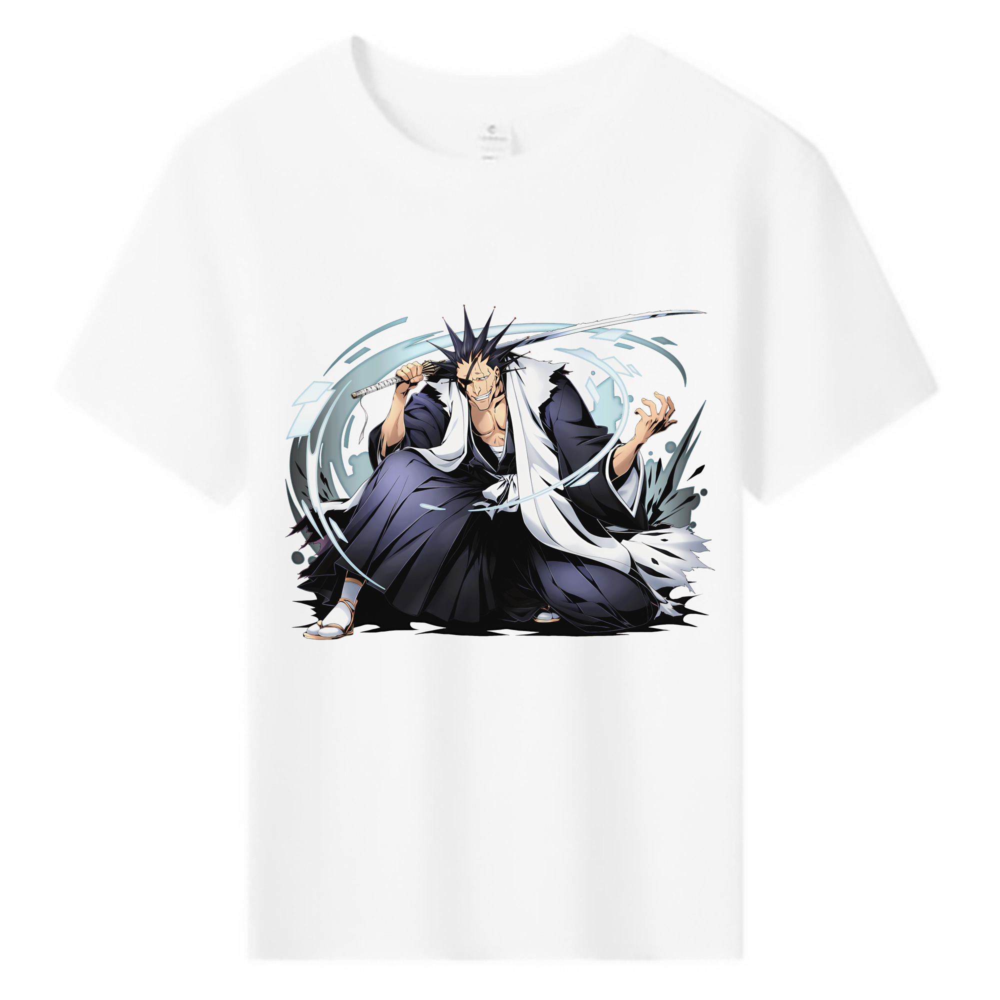 （画像用） ブリーチ ざらき けんぱち BLEACH Zaraki Kenpachi 綿100％キッズTシャツ（フロントプリント）