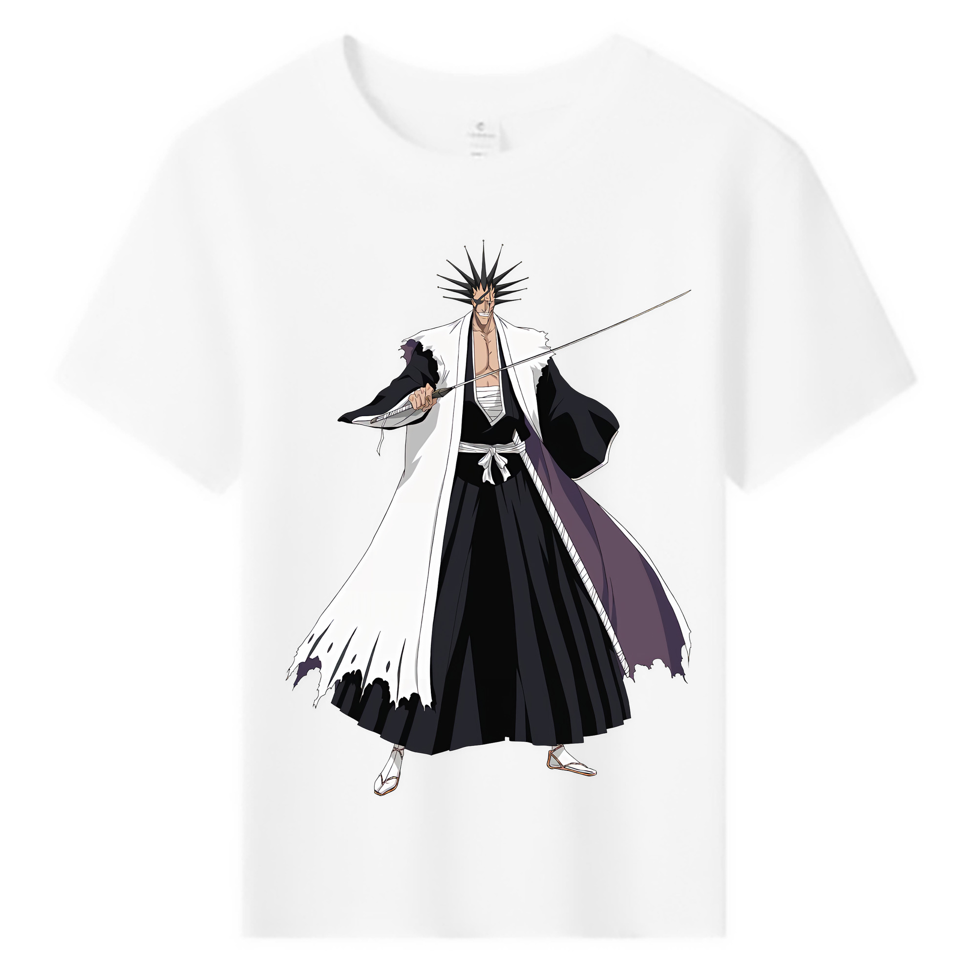（画像用） ブリーチ ざらき けんぱち BLEACH Zaraki Kenpachi 綿100％キッズTシャツ（フロントプリント）
