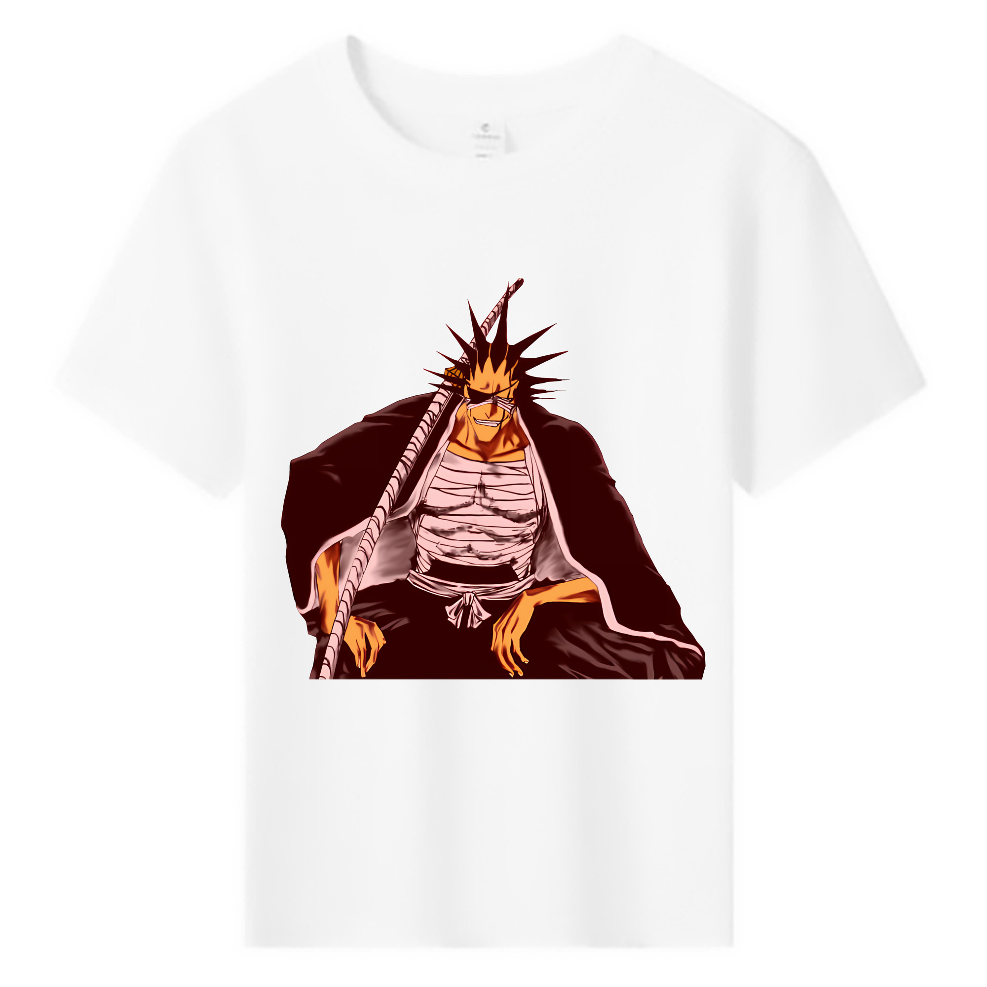 （画像用） ブリーチ ざらき けんぱち BLEACH Zaraki Kenpachi 綿100％キッズTシャツ（フロントプリント）