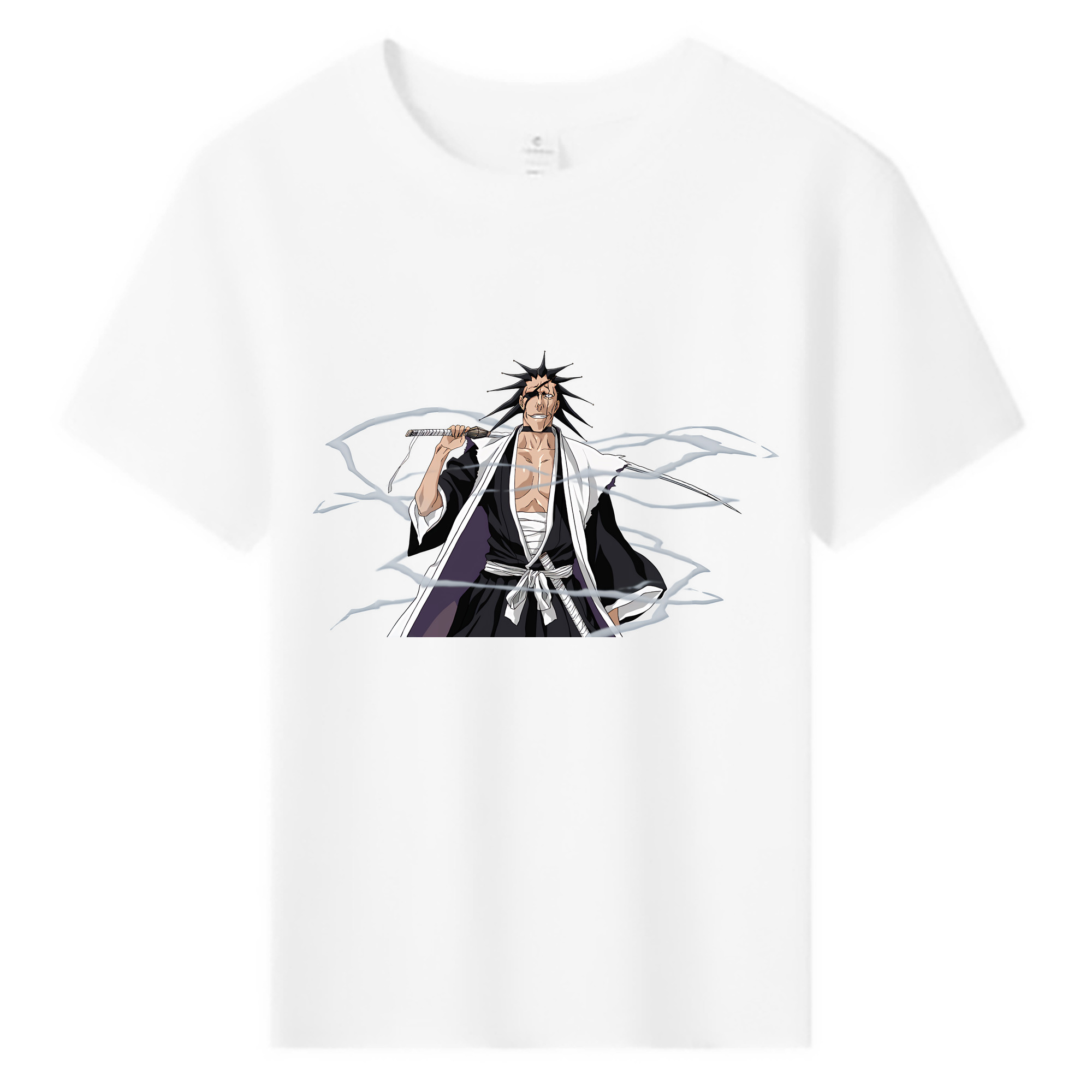 （画像用） ブリーチ ざらき けんぱち BLEACH Zaraki Kenpachi 綿100％キッズTシャツ（フロントプリント）