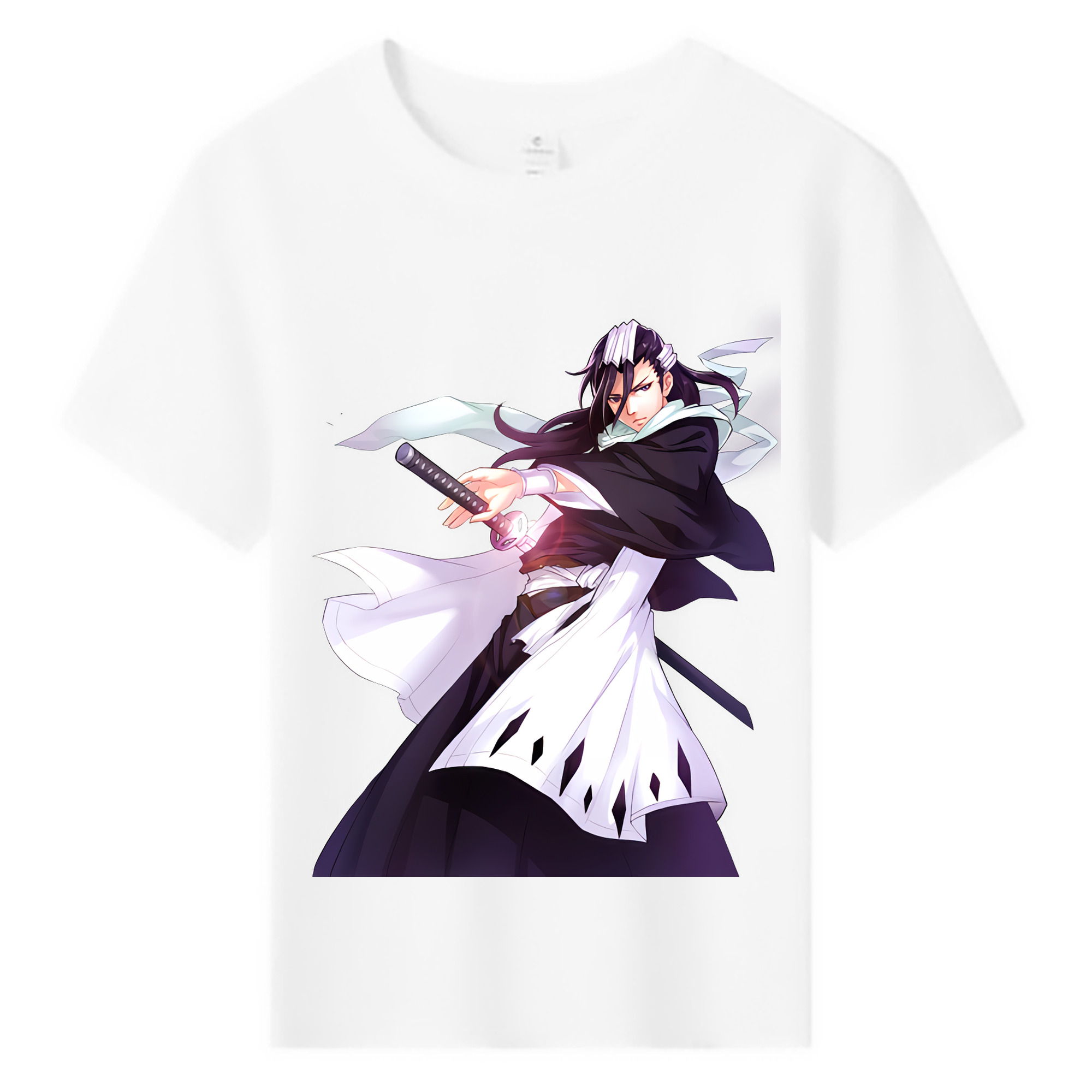 （画像用） ブリーチ くちき びゃくや BLEACH Kuchiki Byakuya 綿100％キッズTシャツ（フロントプリント）