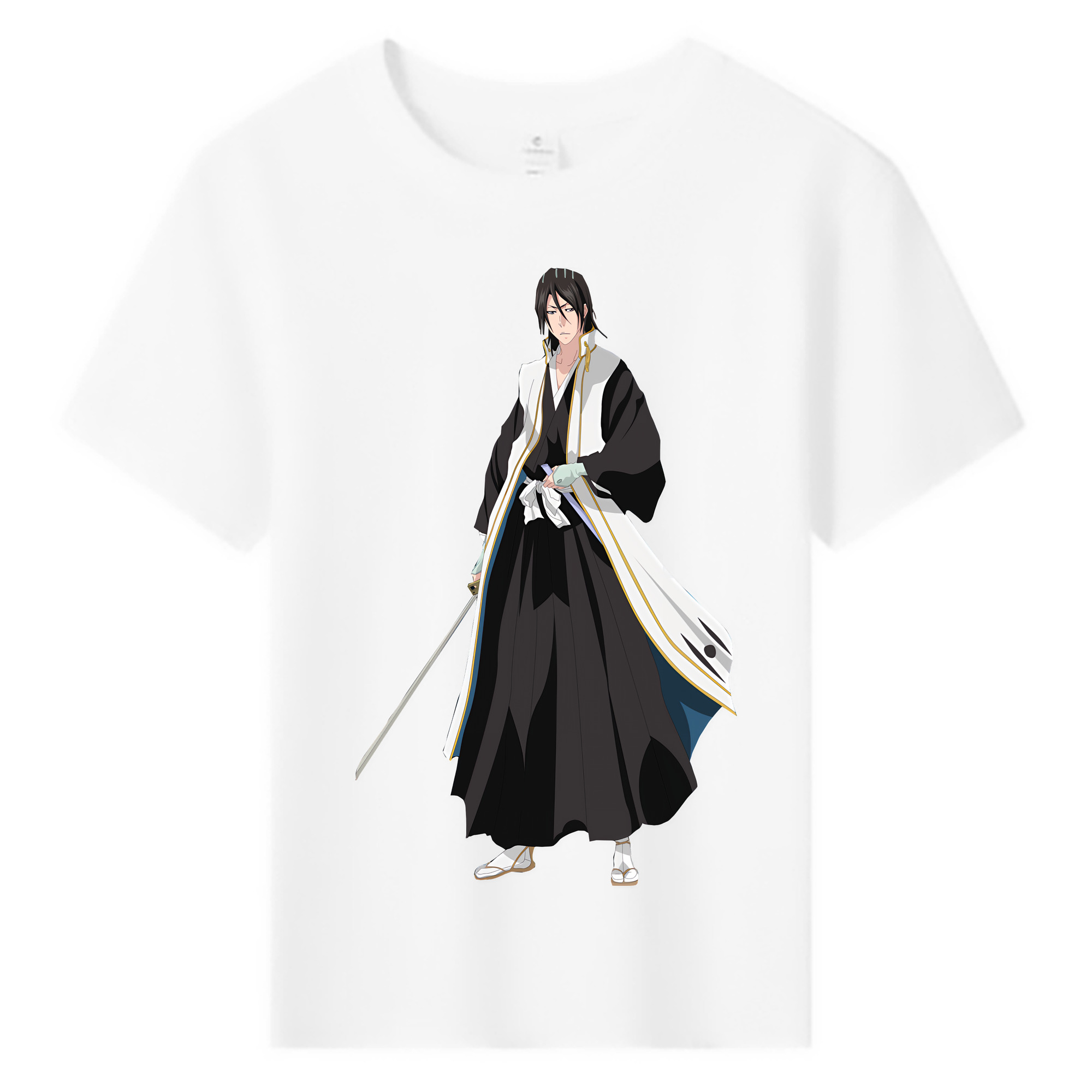 （画像用） ブリーチ くちき びゃくや BLEACH Kuchiki Byakuya 綿100％キッズTシャツ（フロントプリント）