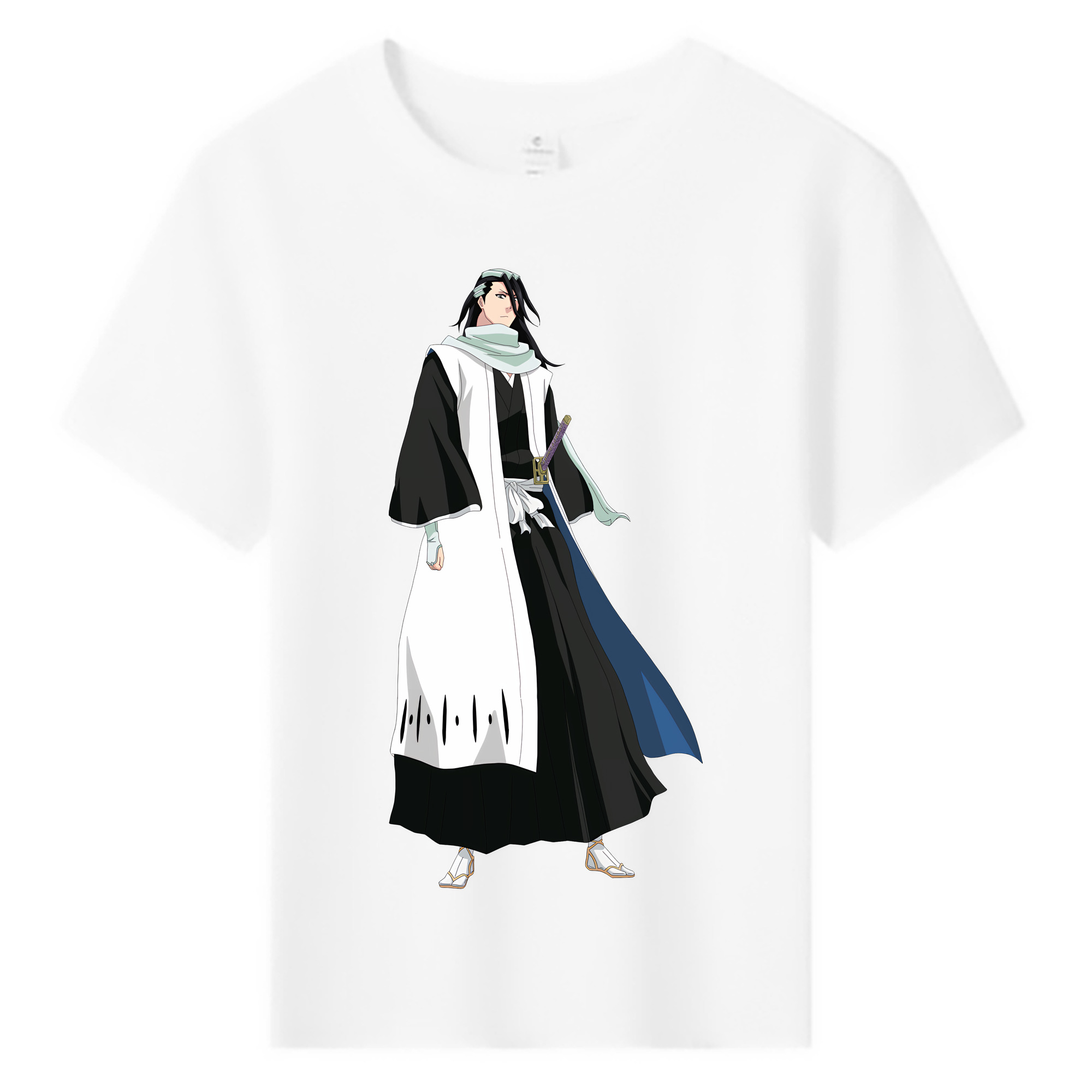 （画像用） ブリーチ くちき びゃくや BLEACH Kuchiki Byakuya 綿100％キッズTシャツ（フロントプリント）
