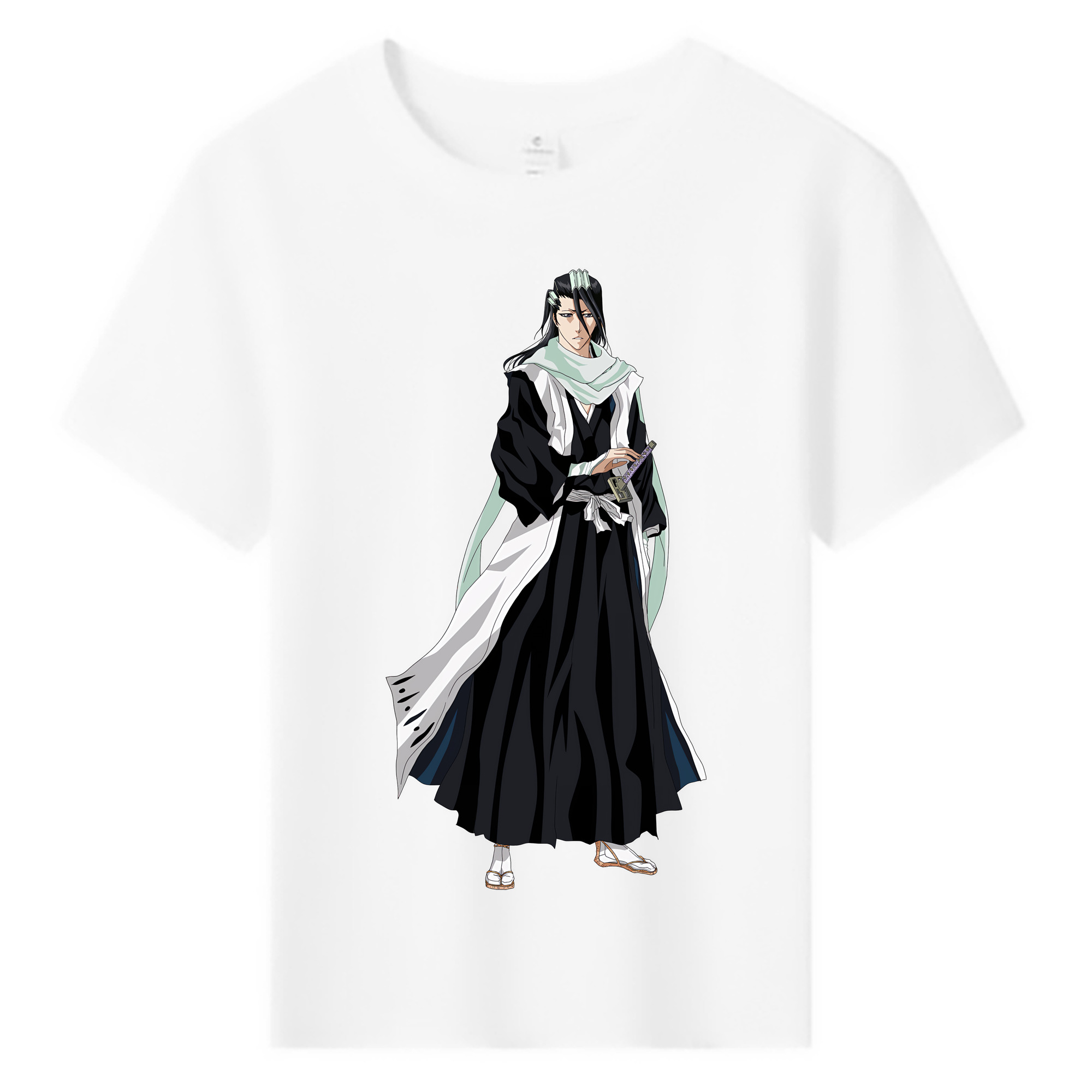 （画像用） ブリーチ くちき びゃくや BLEACH Kuchiki Byakuya 綿100％キッズTシャツ（フロントプリント）