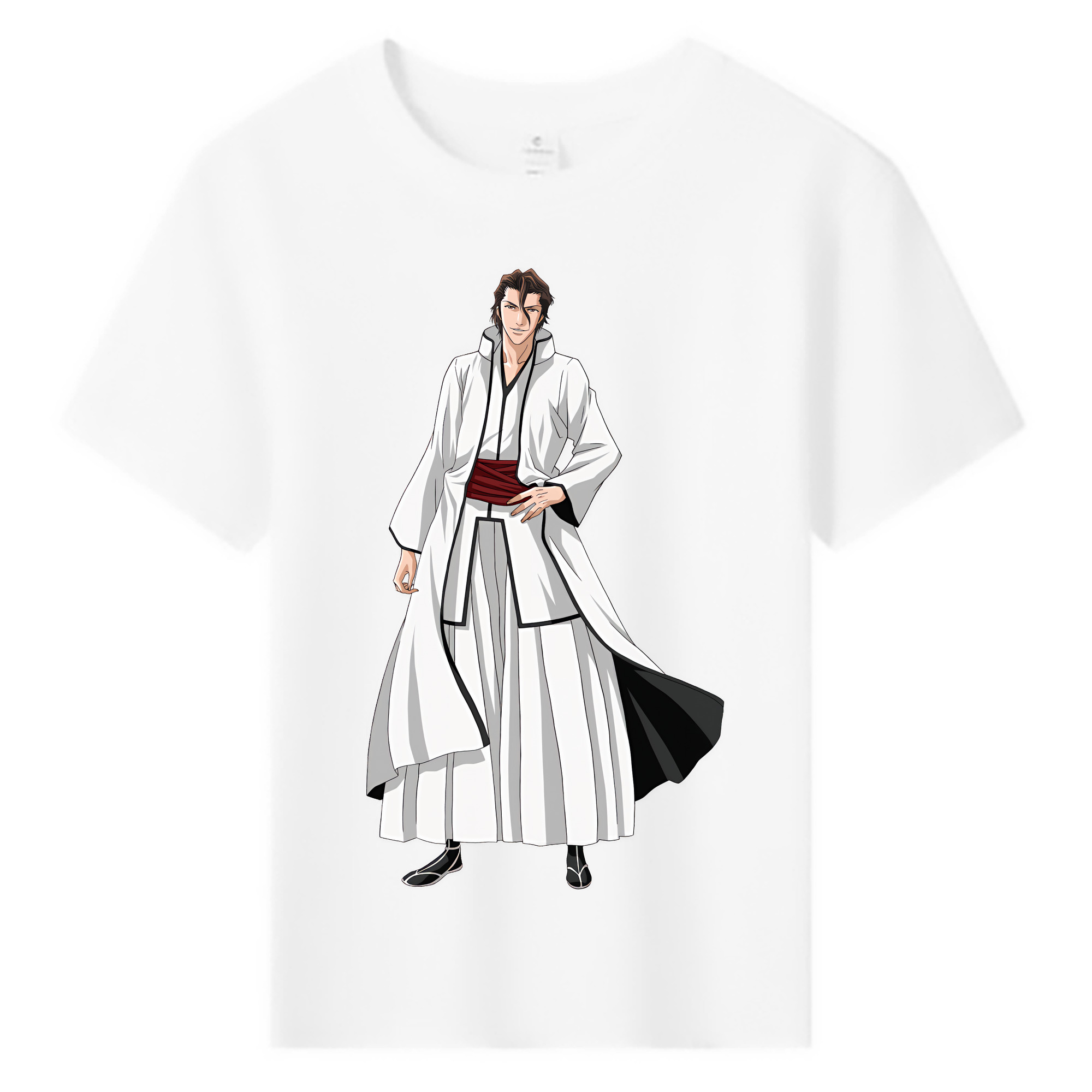 （画像用） ブリーチ 藍染 惣右介（あいぜん そうすけ） BLEACH Aizen Sousuke 綿100％キッズTシャツ（フロントプリント）