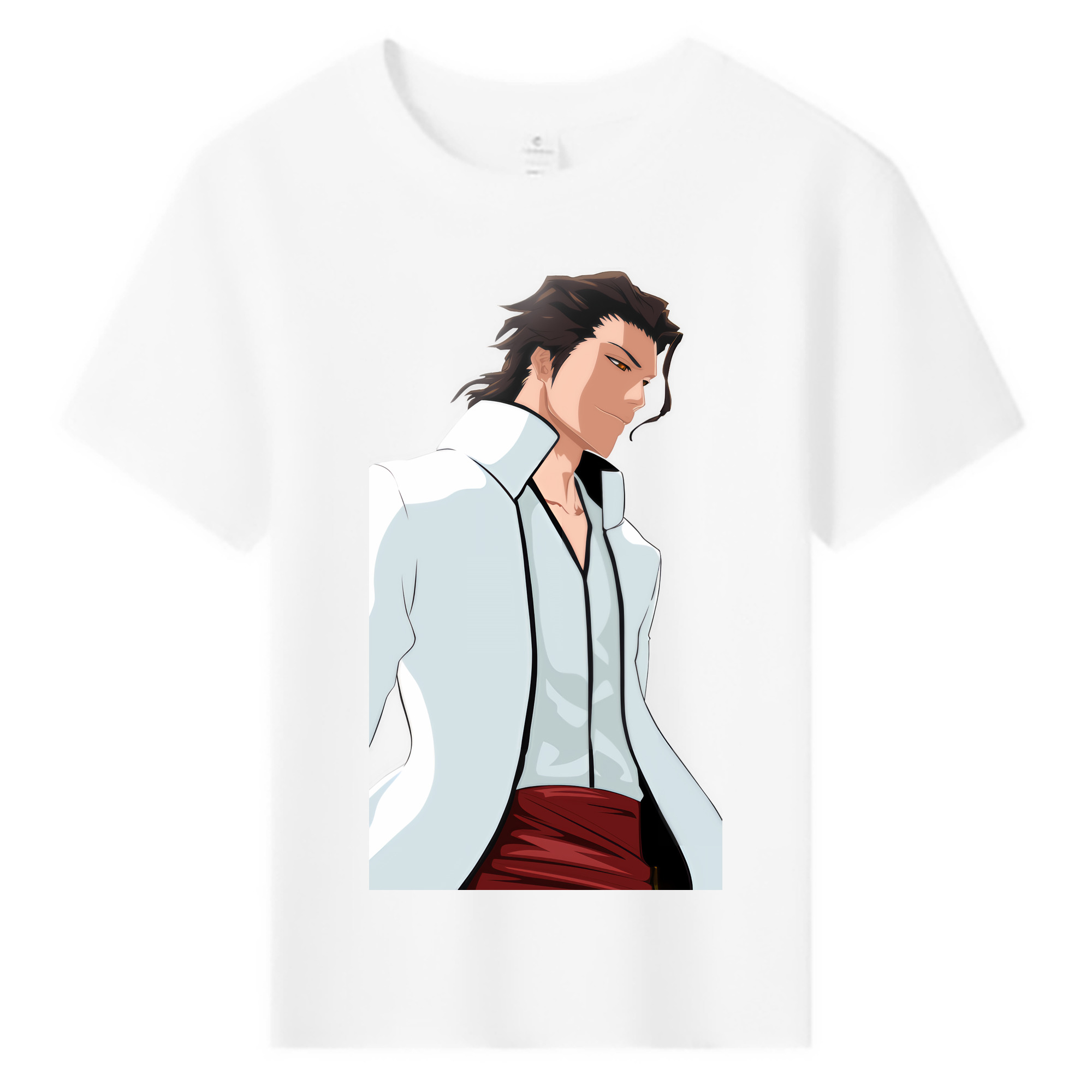 （画像用） ブリーチ 藍染 惣右介（あいぜん そうすけ） BLEACH Aizen Sousuke 綿100％キッズTシャツ（フロントプリント）