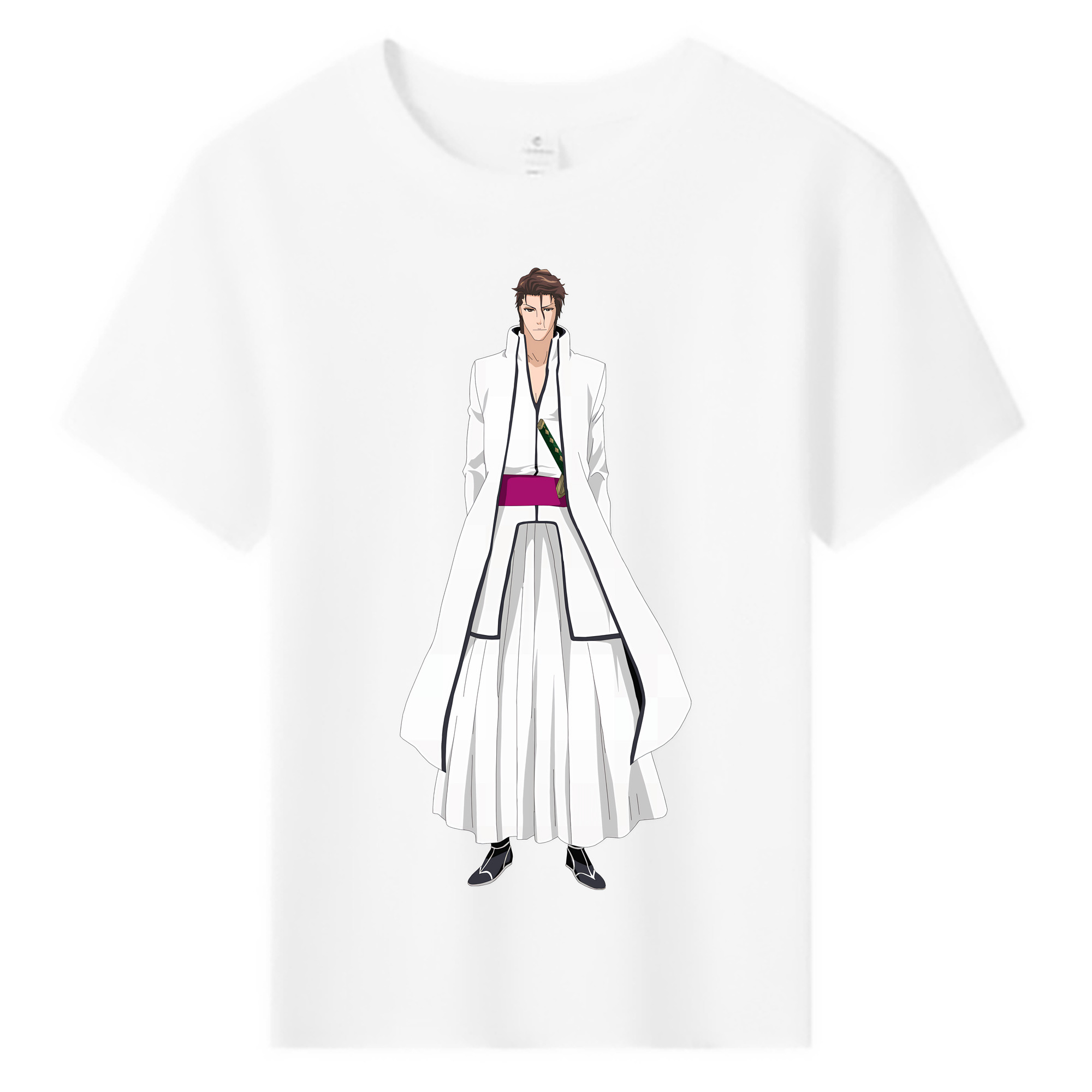 （画像用） ブリーチ 藍染 惣右介（あいぜん そうすけ） BLEACH Aizen Sousuke 綿100％キッズTシャツ（フロントプリント）