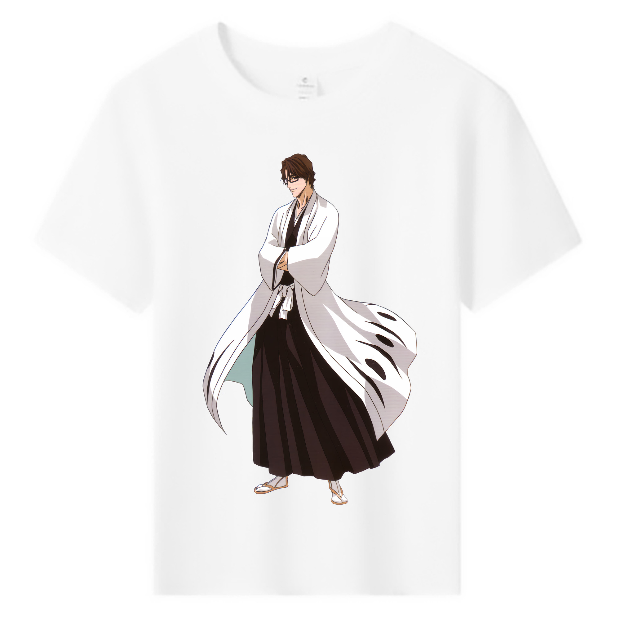 （画像用） ブリーチ 藍染 惣右介（あいぜん そうすけ） BLEACH Aizen Sousuke 綿100％キッズTシャツ（フロントプリント）