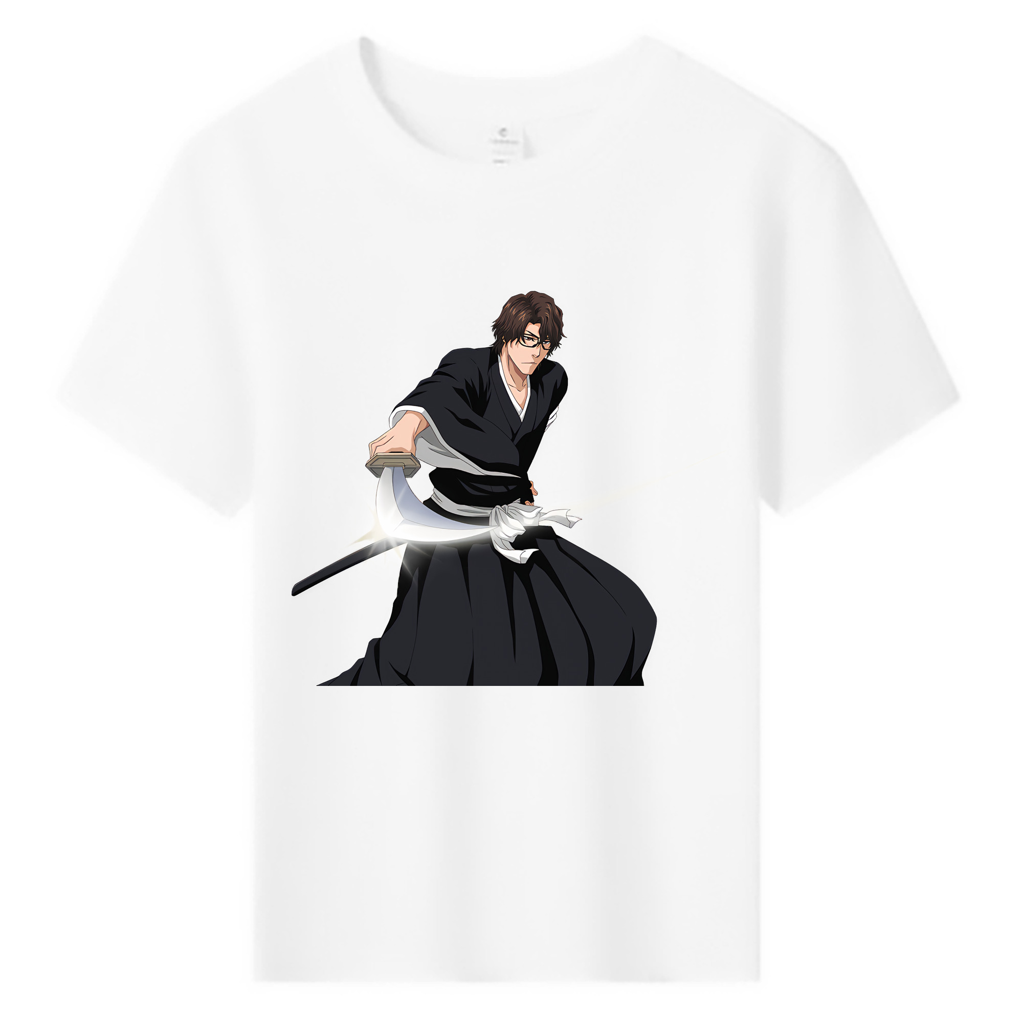 （画像用） ブリーチ 藍染 惣右介（あいぜん そうすけ） BLEACH Aizen Sousuke 綿100％キッズTシャツ（フロントプリント）