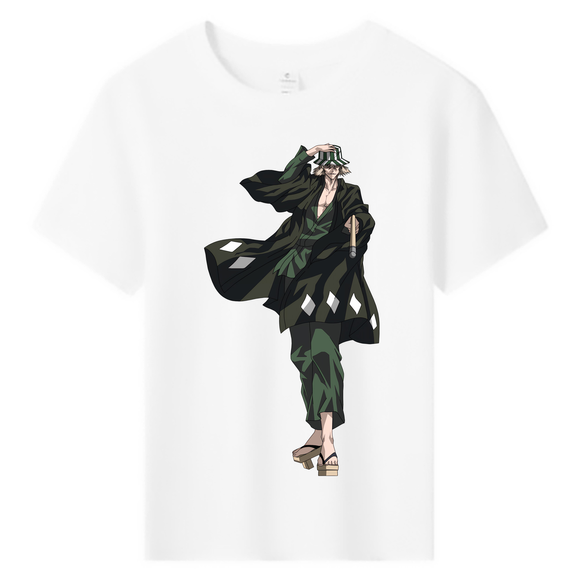 （画像用） "ブリーチ 浦原 喜助（うらはら きすけ） BLEACH Urahara Kisuke " 綿100％キッズTシャツ（フロントプリント）