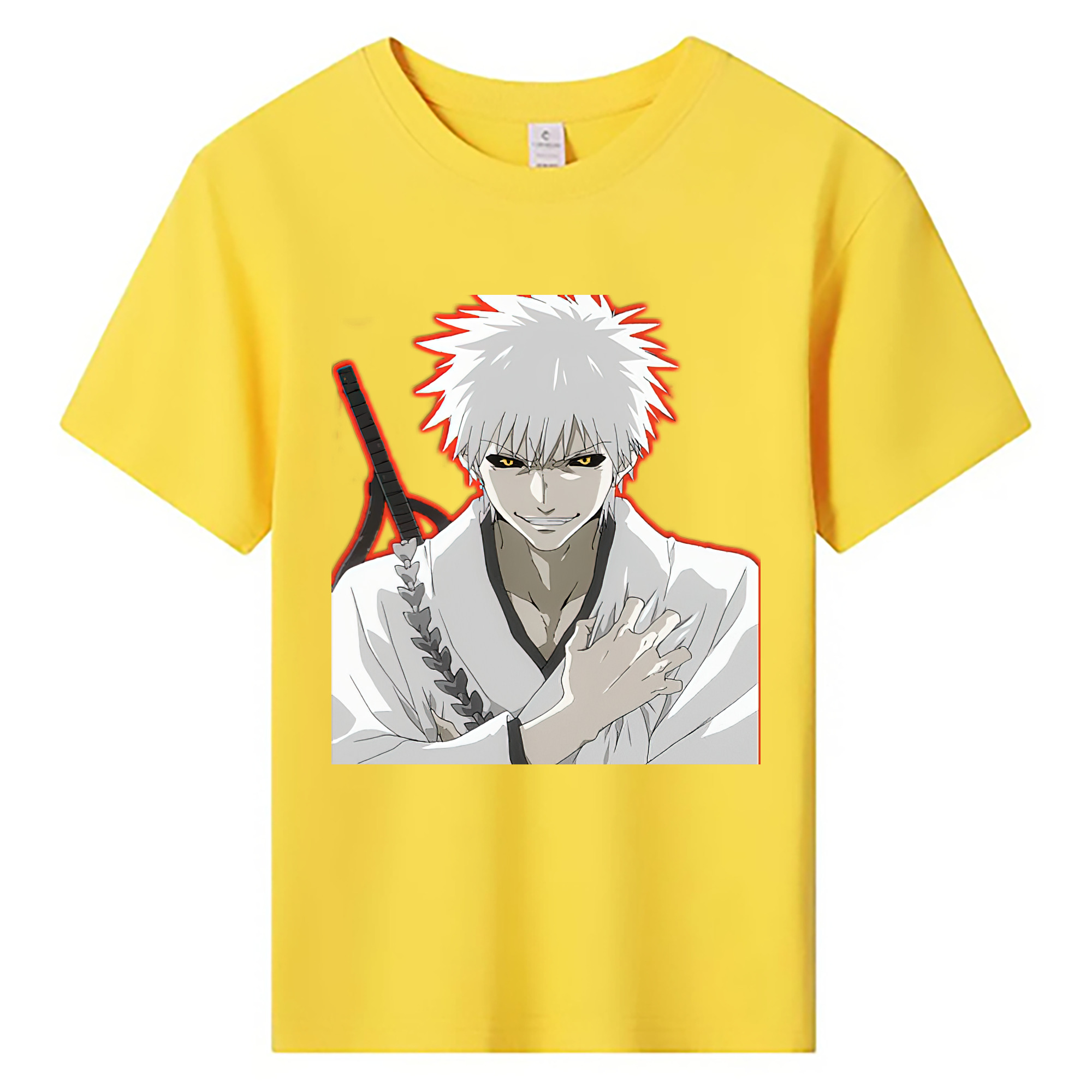（画像用） ブリーチ 黒崎一護（くろさき いちご）BLEACH Kurosaki Ichigo 綿100％キッズTシャツ（フロントプリント）