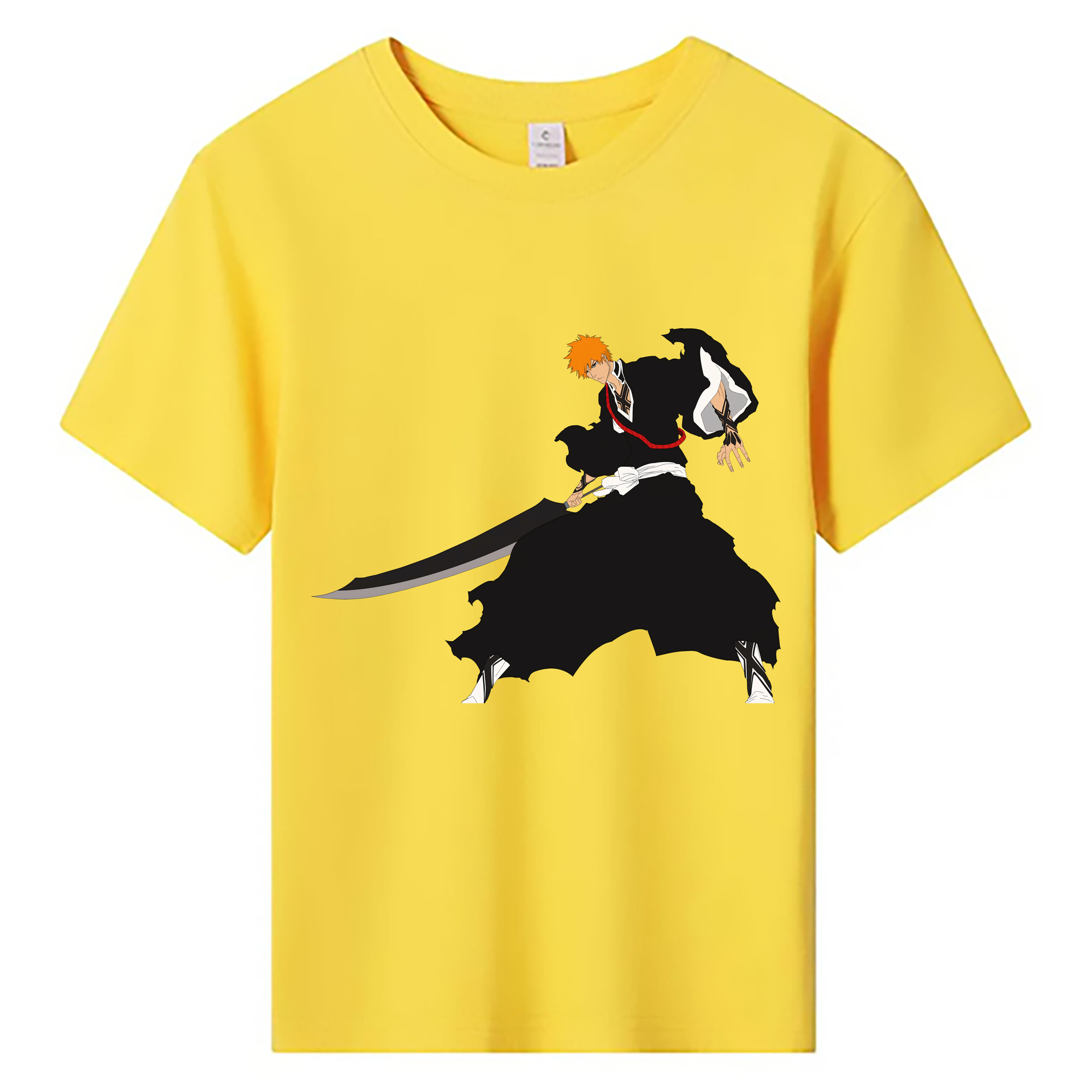 （画像用） ブリーチ 黒崎一護（くろさき いちご）BLEACH Kurosaki Ichigo 綿100％キッズTシャツ（フロントプリント）