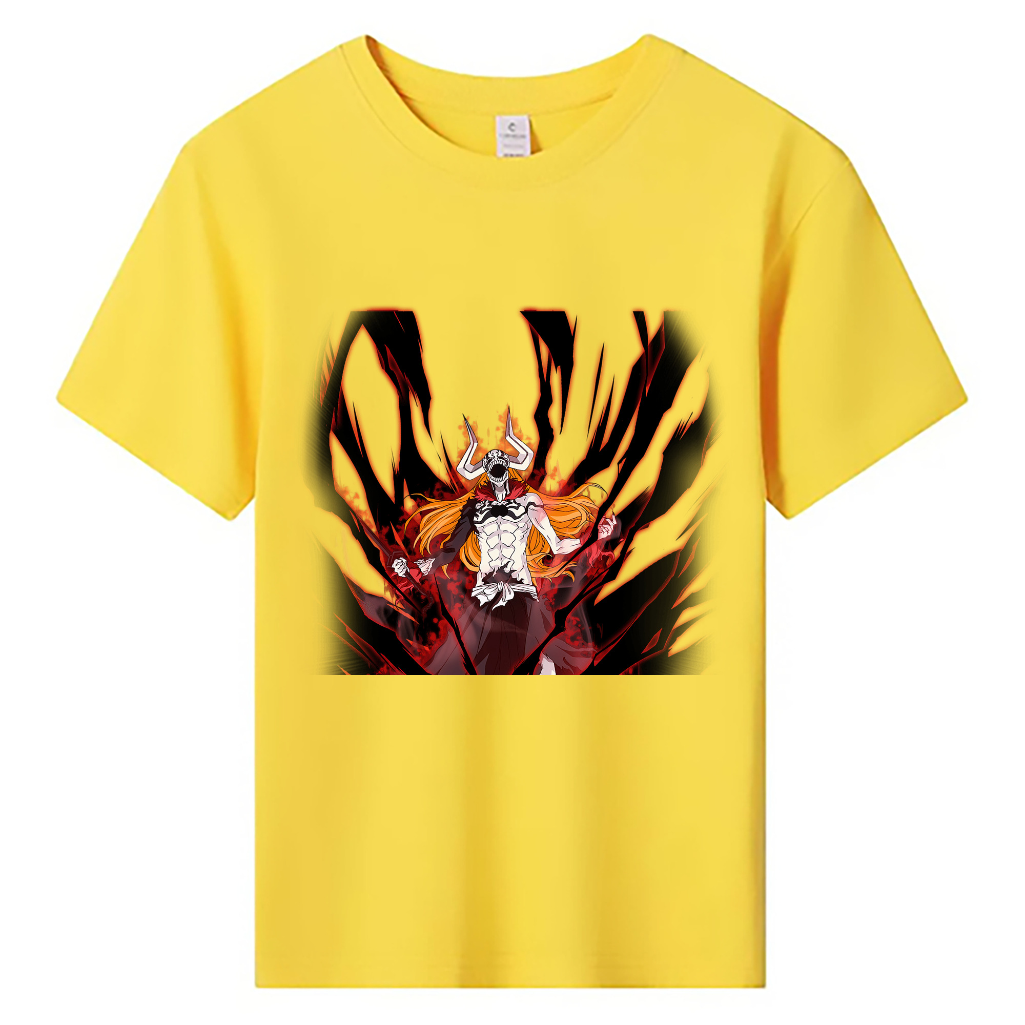 （画像用） ブリーチ 黒崎一護（くろさき いちご）BLEACH Kurosaki Ichigo 綿100％キッズTシャツ（フロントプリント）