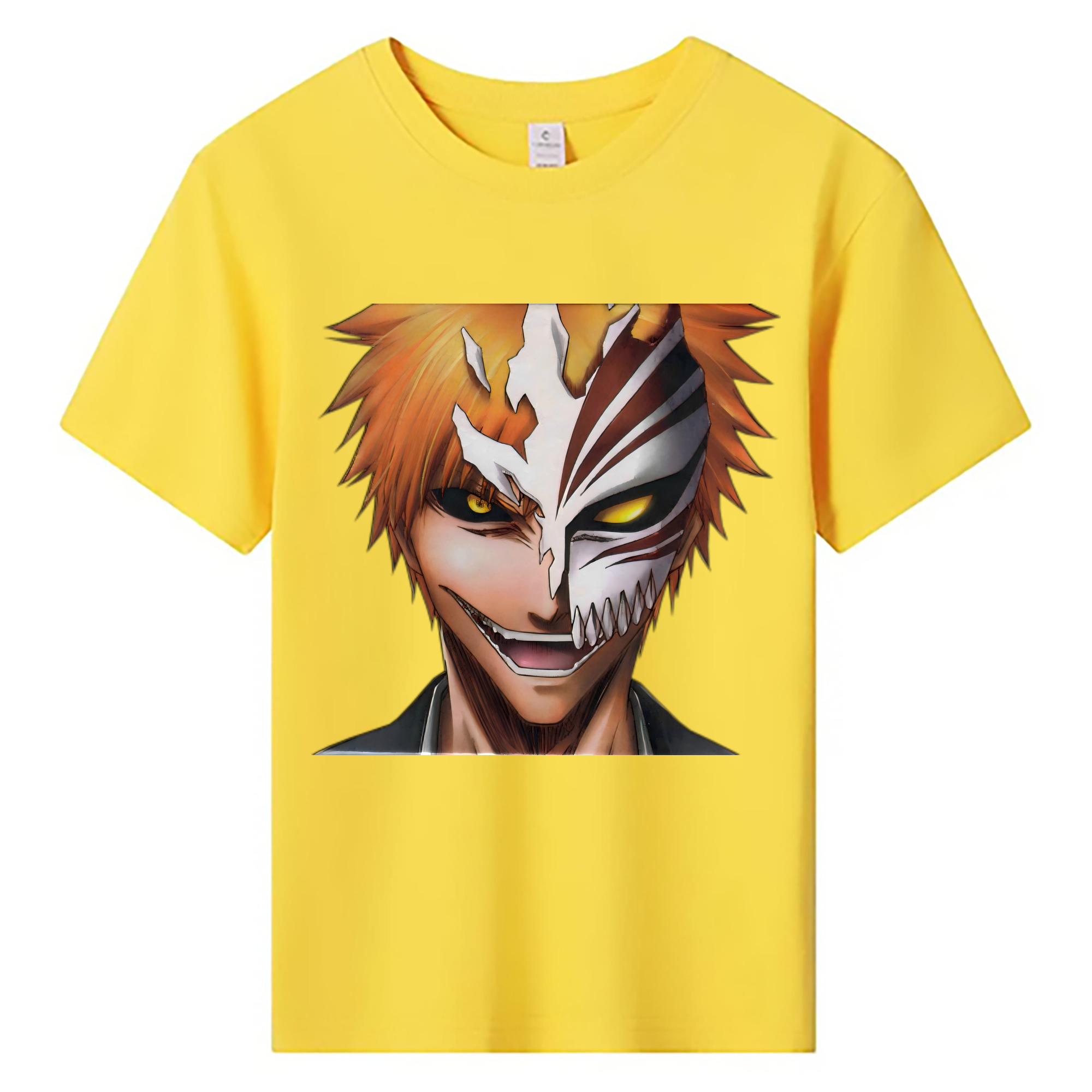 （画像用） ブリーチ 黒崎一護（くろさき いちご）BLEACH Kurosaki Ichigo 綿100％キッズTシャツ（フロントプリント）