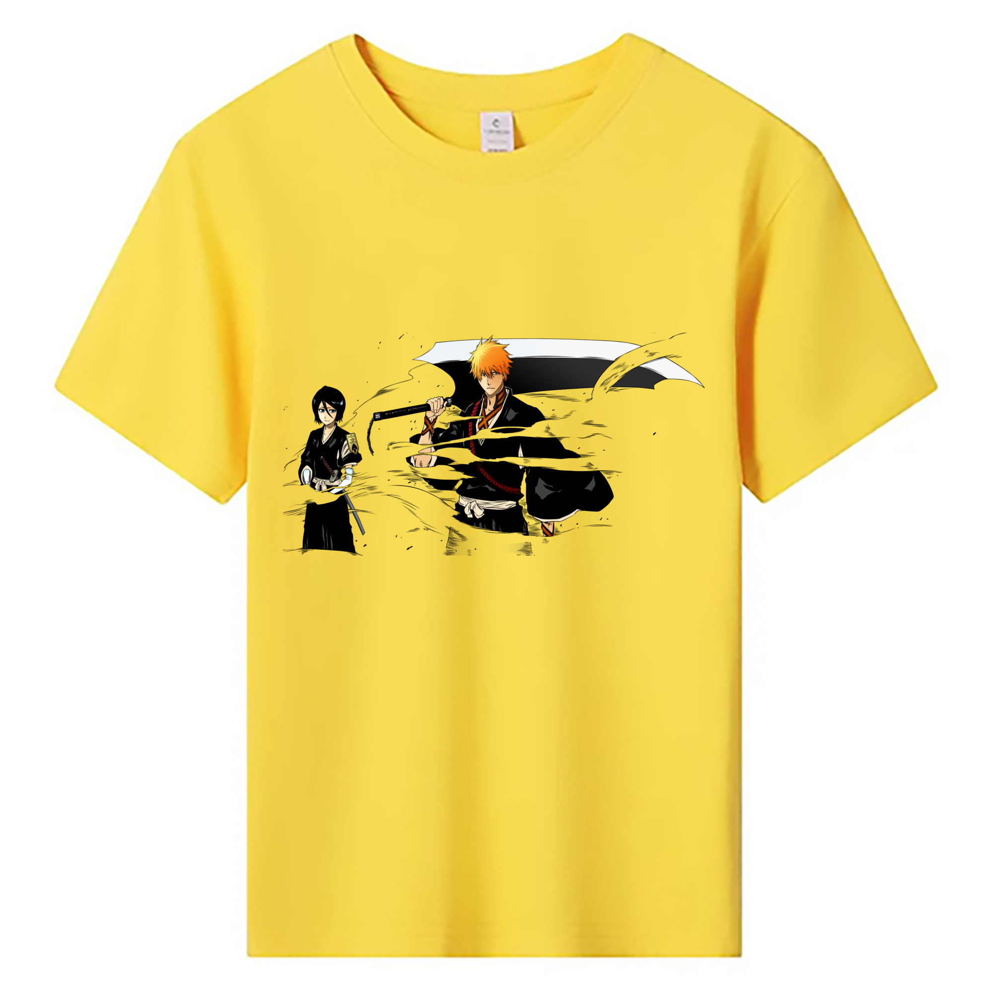 （画像用） ブリーチ 黒崎一護（くろさき いちご）BLEACH Kurosaki Ichigo 綿100％キッズTシャツ（フロントプリント）