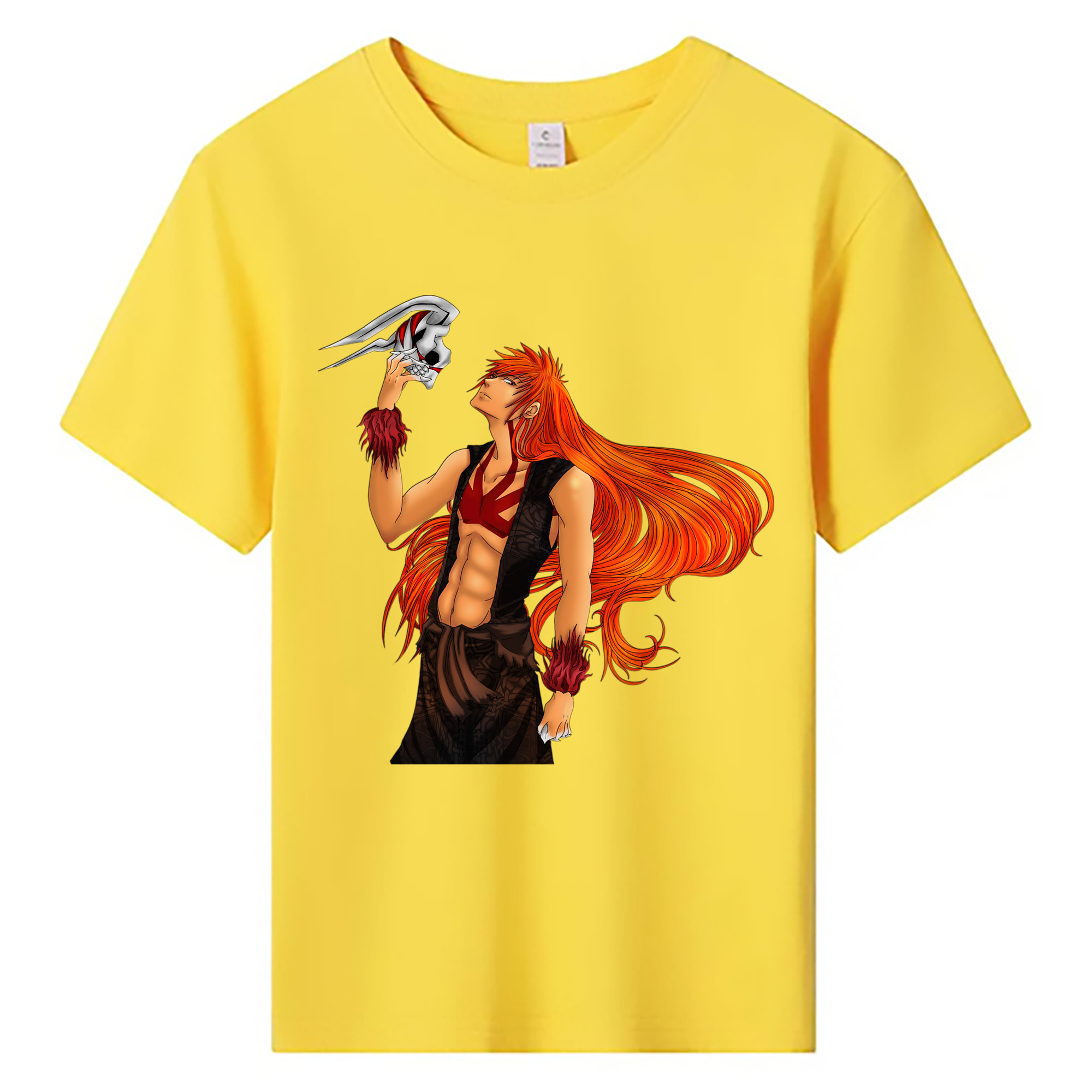 （画像用） ブリーチ 黒崎一護（くろさき いちご）BLEACH Kurosaki Ichigo 綿100％キッズTシャツ（フロントプリント）