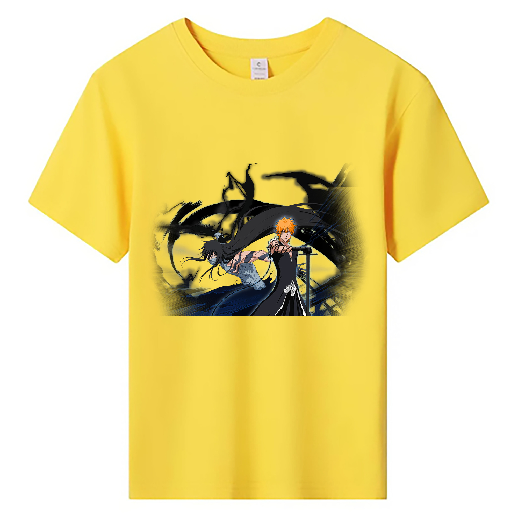 （画像用） ブリーチ 黒崎一護（くろさき いちご）BLEACH Kurosaki Ichigo 綿100％キッズTシャツ（フロントプリント）