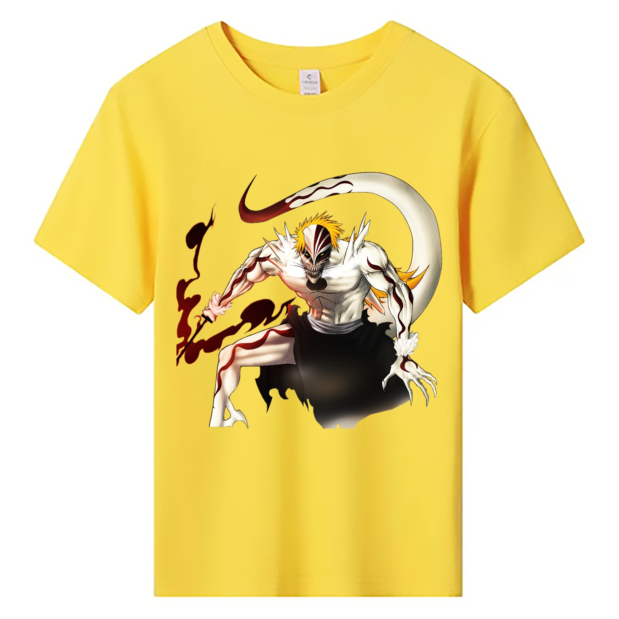 （画像用） ブリーチ 黒崎一護（くろさき いちご）BLEACH Kurosaki Ichigo 綿100％キッズTシャツ（フロントプリント）